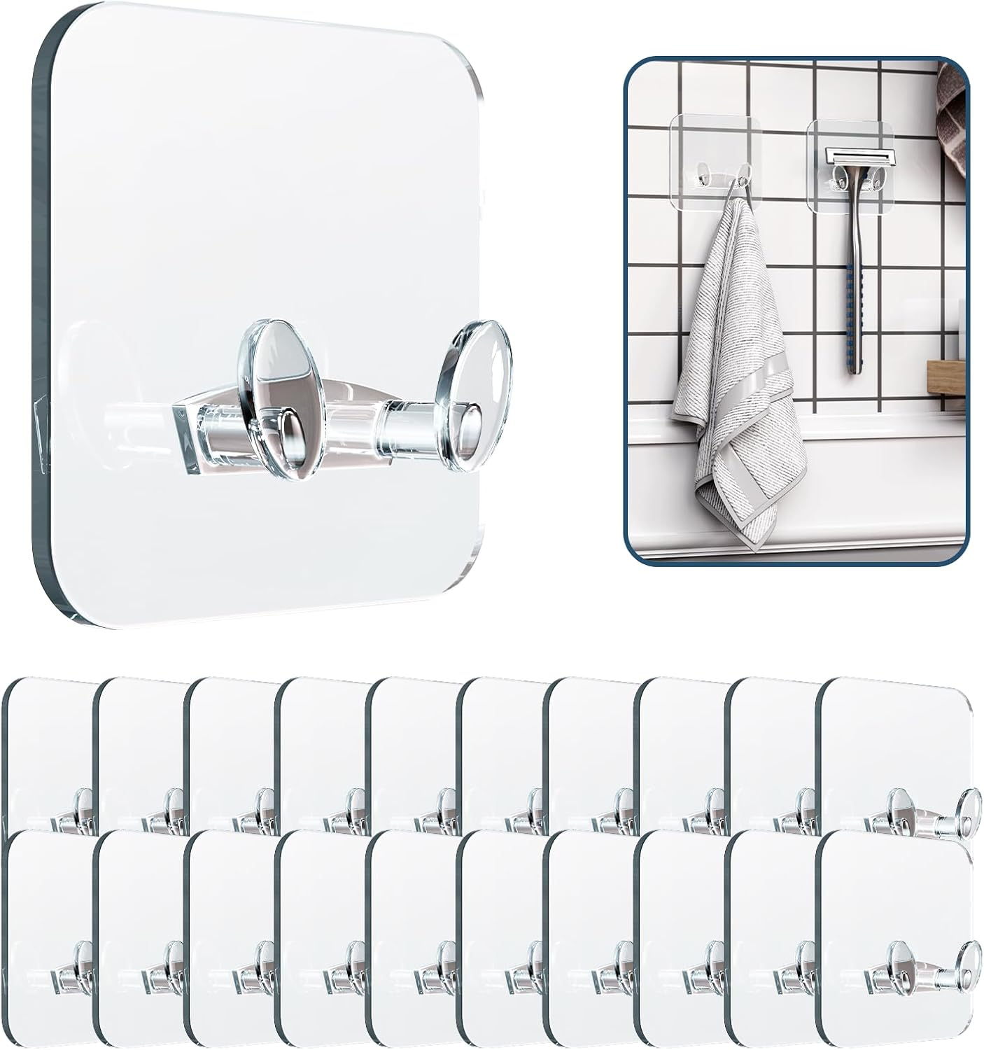 Coat Hooks Wall Mounted - 10 Pack 15Lb(Max Large Heavy Duty Wall Hook for Single Hanging Coats Towel Cubicle Classroom Kitchen Bath Backpack Hat Hook