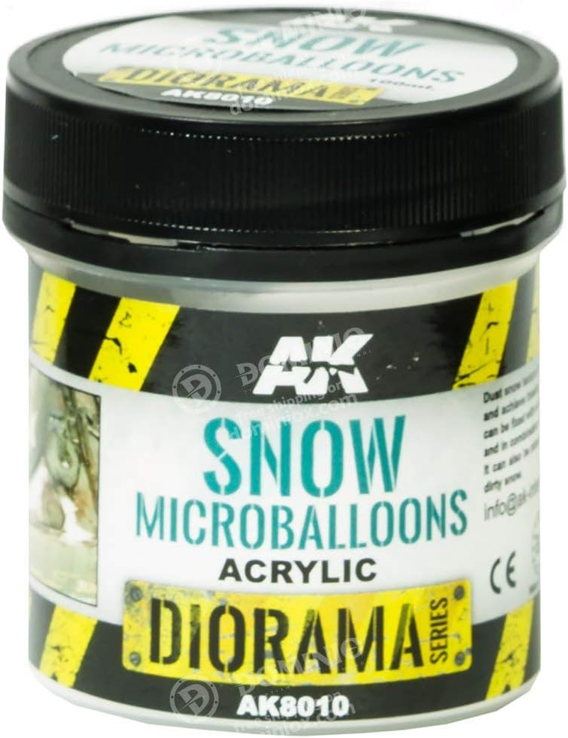 AK Acrylic Textures Snow Microballoons (100Ml)