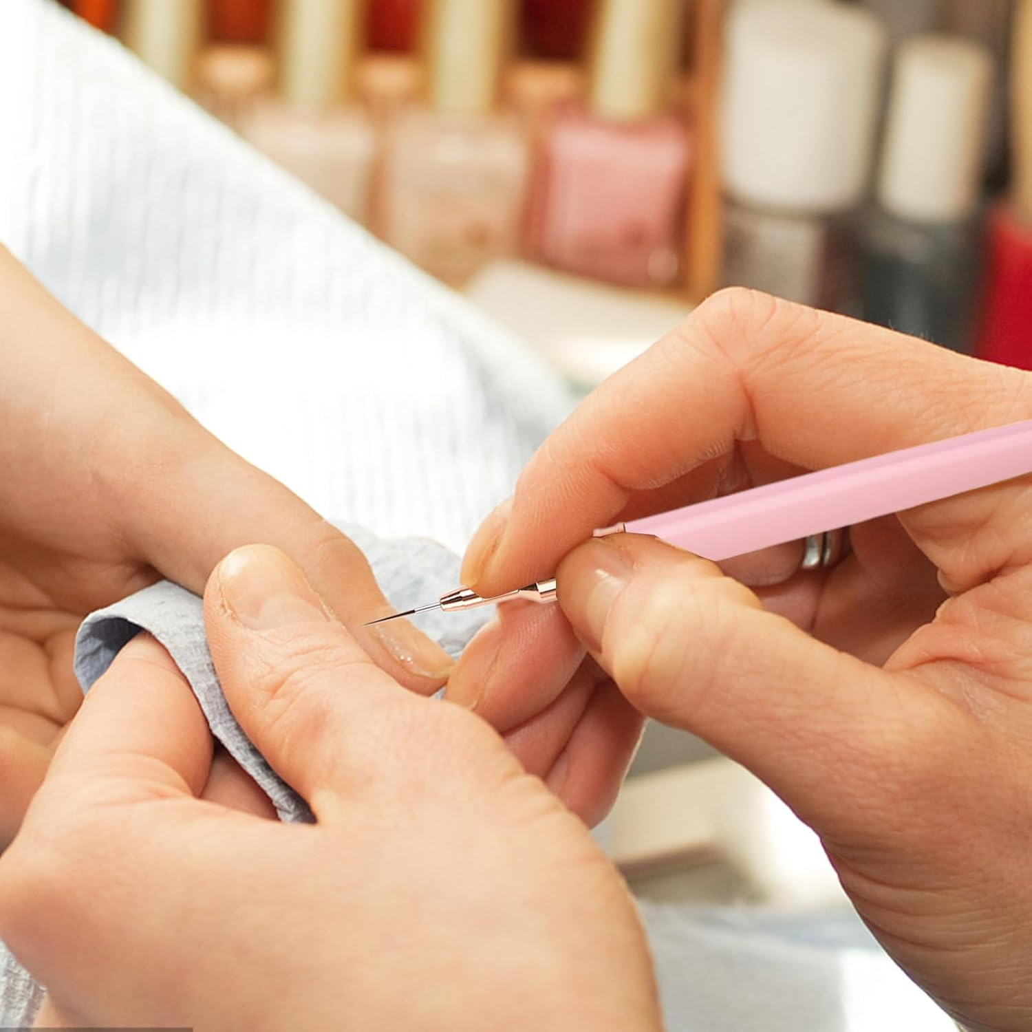 Liner Brush | Ultra-Fine Detail Brush 5 - Size 7 9 11 15 25Mm Professional Nail Design Brushes for Lines Dotting Drawing, UV Gel Polish Painting Buniq