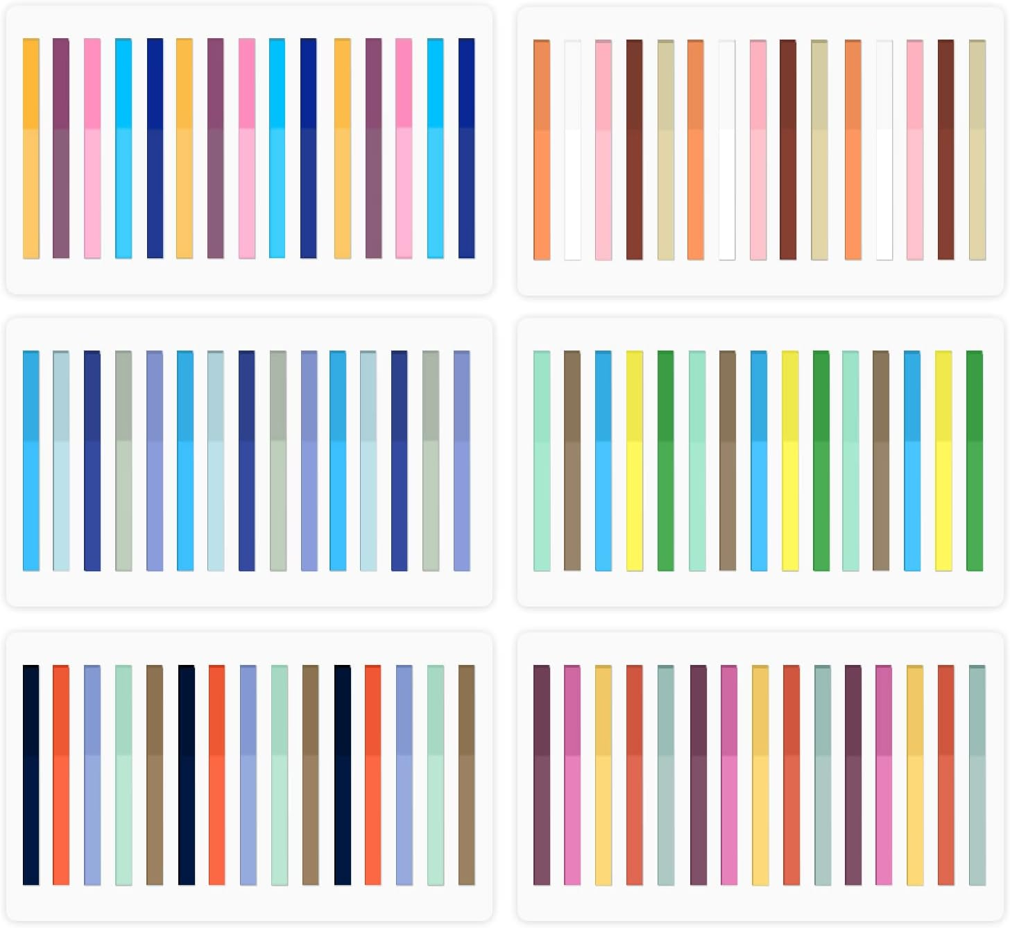 BAYTORY 960Pcs Transparent Highlighter Tape Reusable, Clear Sticky Tabs for Annotating Books, Long Highlighting Strips Page Markers Index Tabs, Sticky Notes Aesthetic Office School Supplies