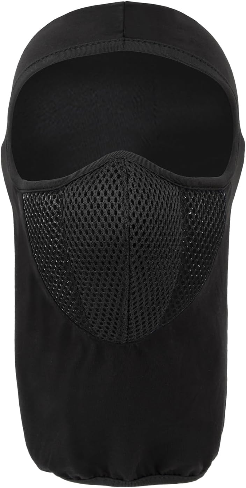 TOPTIE Black Cotton Breathable Balaclava Mask - Warm and Comfortable for Cold Weather, Skiing, Snowboarding, Cycling image number 5