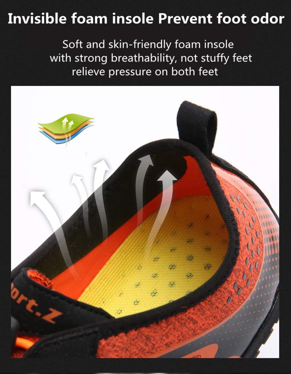 Asifn Unisex Barefoot Outdoor Hiking Water Shoes Fitness Mountaineering Yoga Beach Sport Running Shoes Gym Surfing Swimming Quick-Dry Shoes image number 6