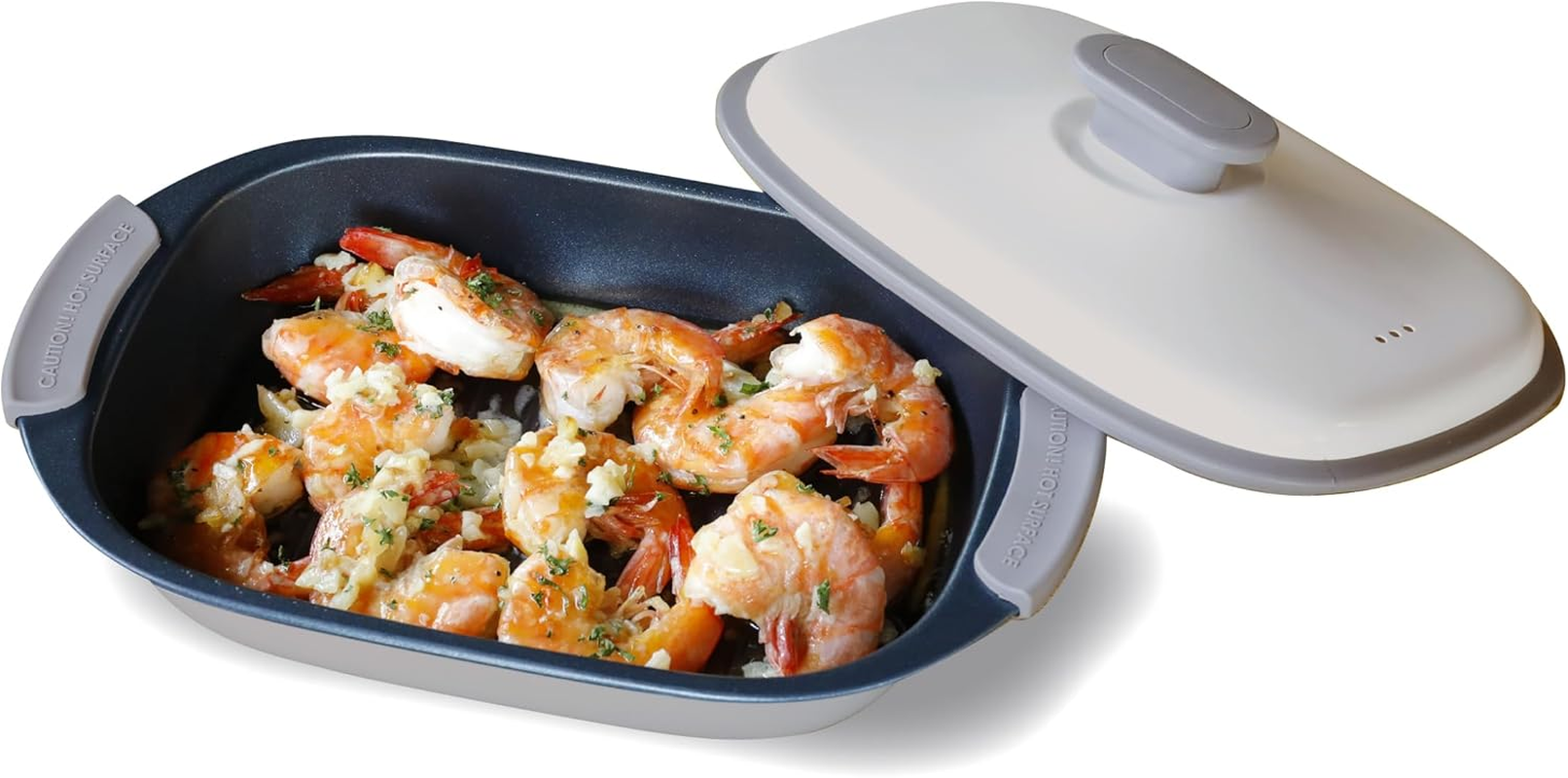 CB Japan Microwave Cookware, Grilled in the Stove, Saute, Boil, Bake, Boil, Steam, Cook, Dishwasher Safe, Recipe Included, Microwave Grill, Rectangle, Copan