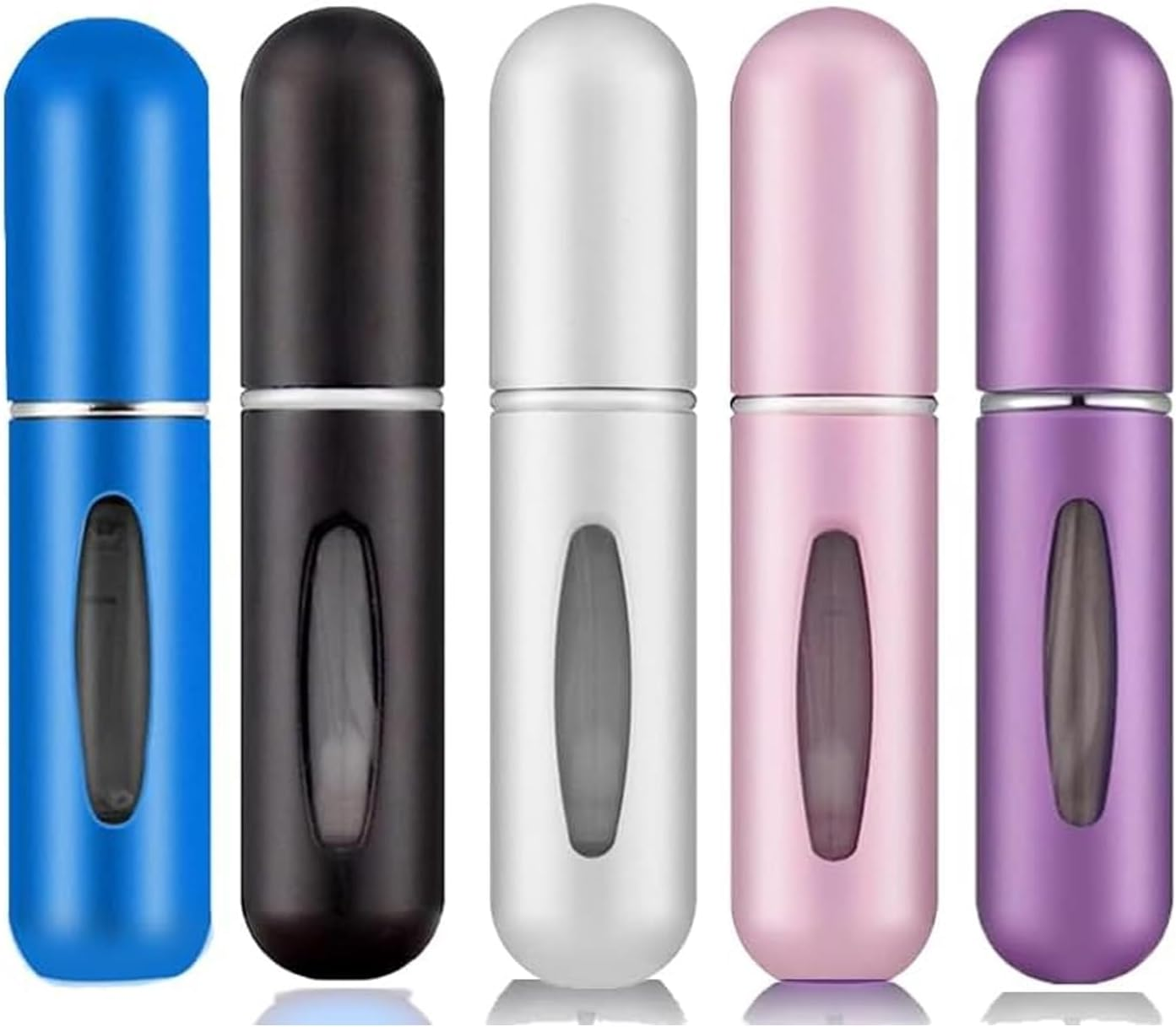 VNIDJGB 5 Pcs Perfume Travel Bottle,Matte Lightweight Refillable Perfume Bottle,Mini Portable Perfumes Refill Bottles,Easy to Refillable Bottles For,Empty Handbag,Purse,Luggage,Travel image number 1