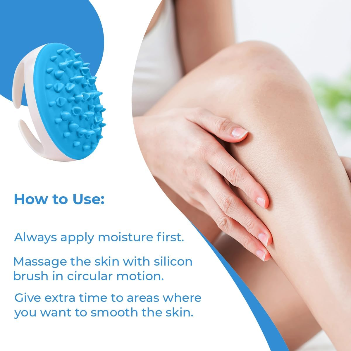 Anti Cellulite Massager Roller - Anticellulite Fascia Blaster for Cellulite Remover - Improves Blood Flow Use Cellulite Brush & Cellulite Roller with Cream or Oil for Cellulite Treatment image number 3