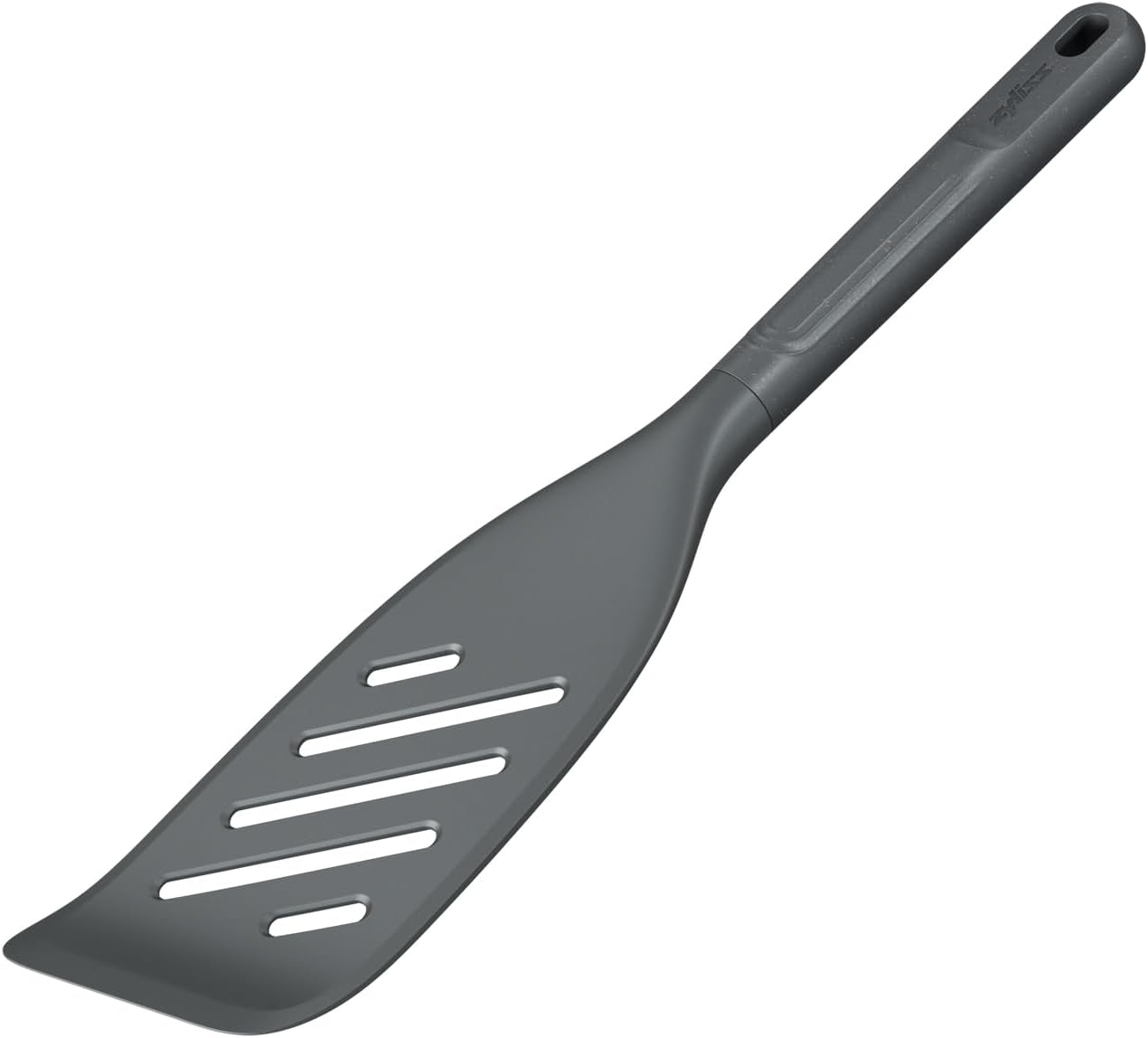 Zyliss Fish Spatula, Sustainable Wheatstraw/Silicone, Fish Turner, Slotted Head, Dishwasher Safe, Non Stick and Heat Resistant Cooking Utensils, Beluga Grey, 32.5Cm X 7Cm image number 3