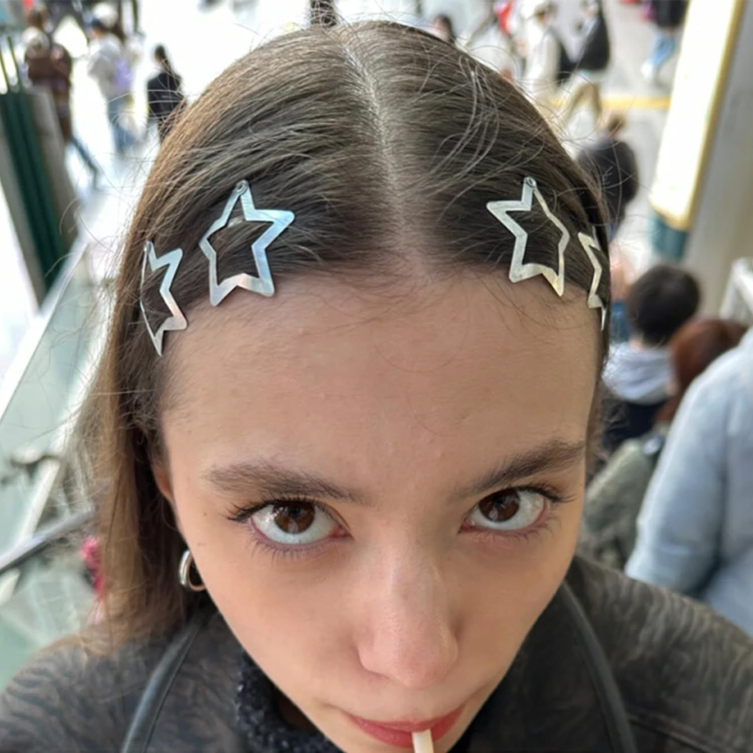 20 Star Shaped Hair Claws Metal Spring Clip Hair Clips Cute Headwear Y2K Hair Accessories image number 1