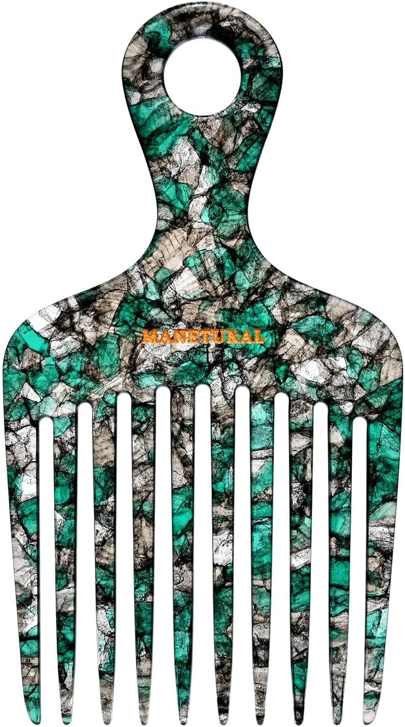 14MX Hair Comb for Women, Curly Hair Picks, Wide Tooth Comb for Curls, Afro Pick, 5.5 Inches(14 Cm), Purple, 1 PACK