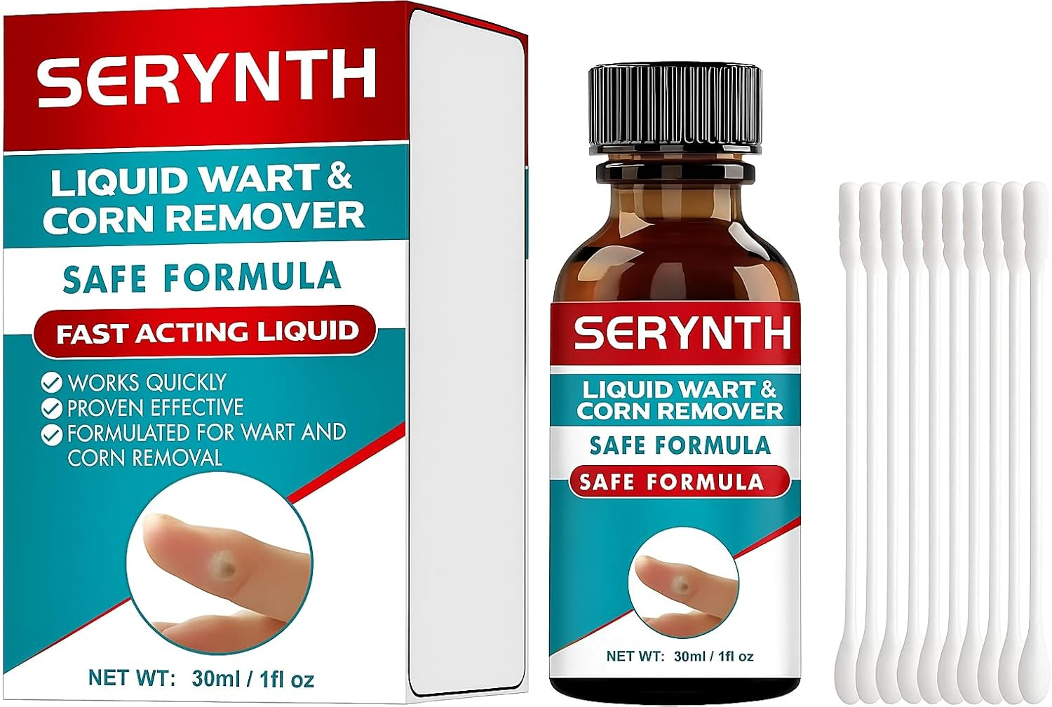 LH Skin Tag Remover, Mole and Skin Tag Corrector, Skin Tag Repair Lotion for All Skin Types, Remove Blemishes Skin Tag Warts, Remove Warts, Flat Warts, Corns, 30Ml image number 2