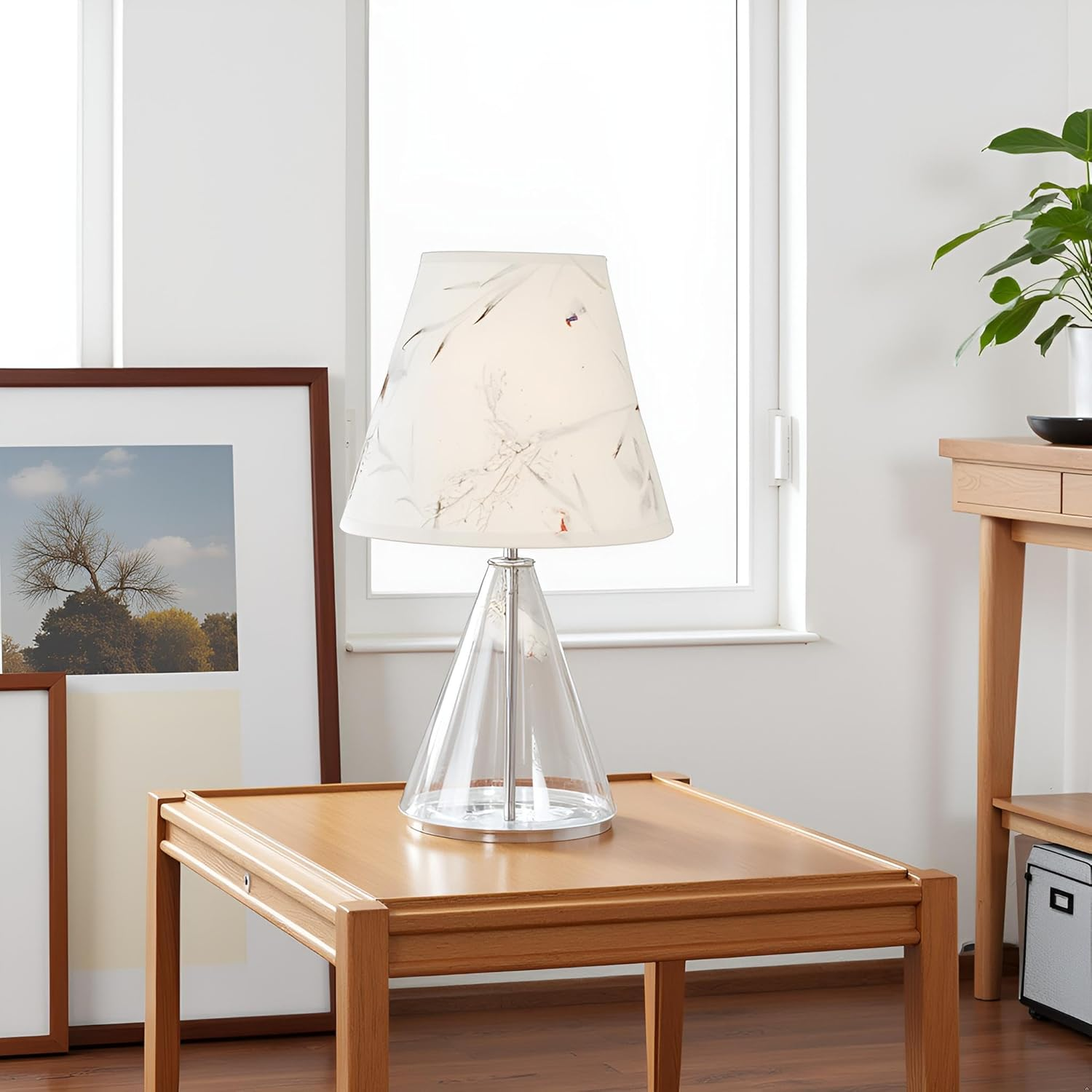 Aspen Creative 58902 Transitional Hardback Empire Shape UNO Construction Lamp Shade in off White, 9" Wide (5" X 9" X 7") image number 5