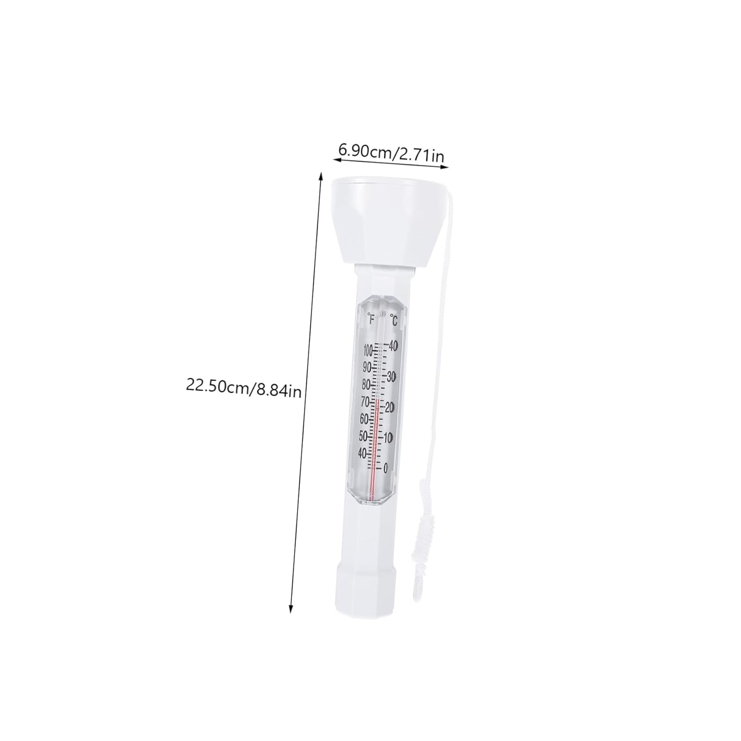 Abaodam Floating Swimming Pool Thermometer Dual Display Celsius Fahrenheit Lightweight Temperature Measuring Tool for Spas Hot Tubs Ponds Maintenance image number 4