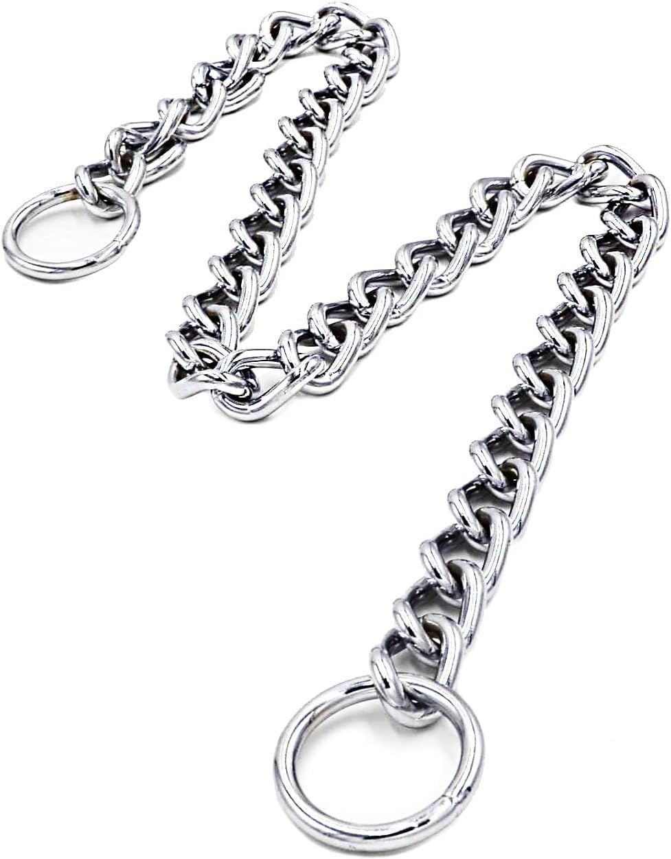 Freezx Dog Choke Collar Slip P Chain - Heavy Titan Training Collars - Adjustable Stainless Steel Chain Covered with Galvanic Plating - for Small Medium Large Dogs image number 6