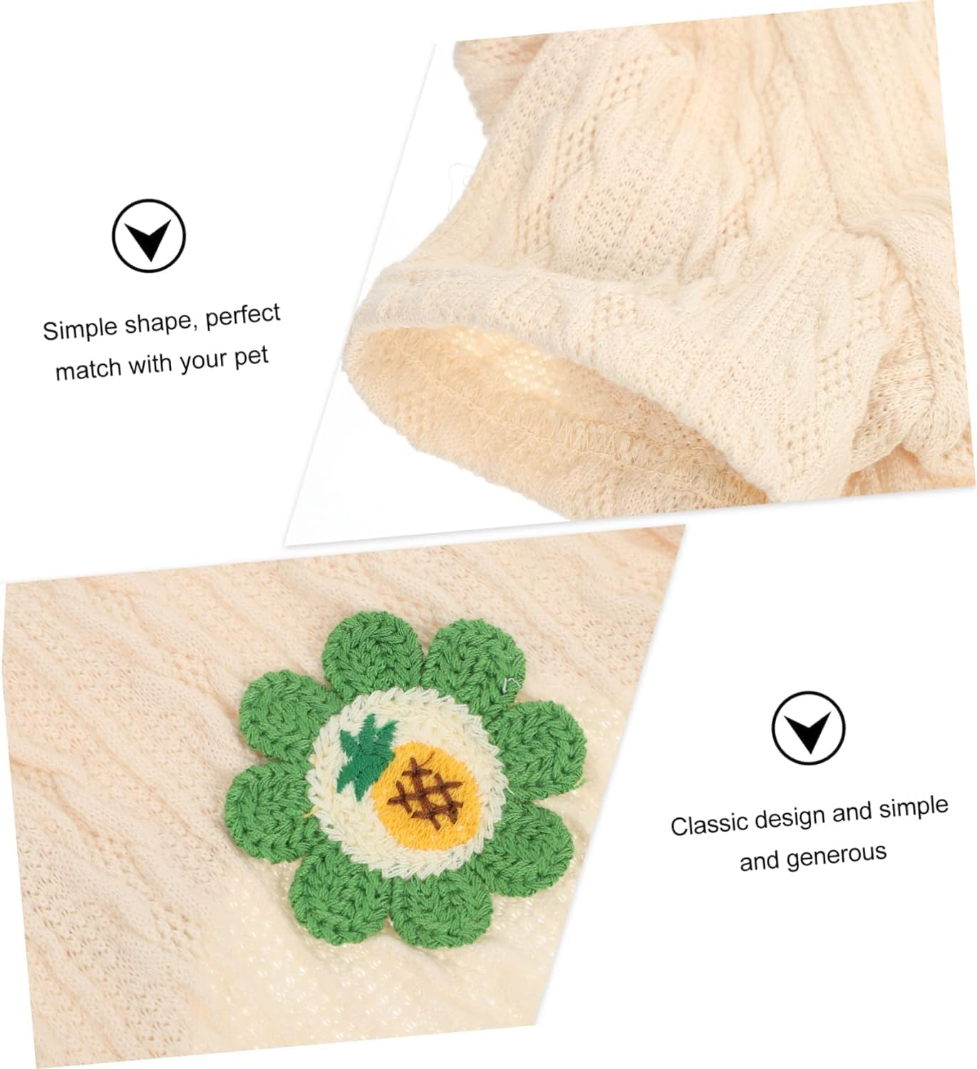 1Pc Clothes for Pets Cotton Blouse Bunny Shirts Coral Sweater Small Dog Sweaters for Girls Dog Shirt for Small Dogs Dog Holiday Sweaters Winter Dog Costume Pet Warm Costume Pet Dog image number 6