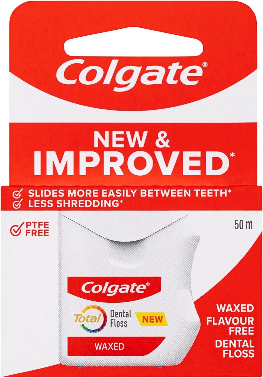 Colgate Total Mint Waxed Dental Floss, 25M, New & Improved*, Protects Gums & Helps Prevent Tooth Decay (Pack of 3) image number 1