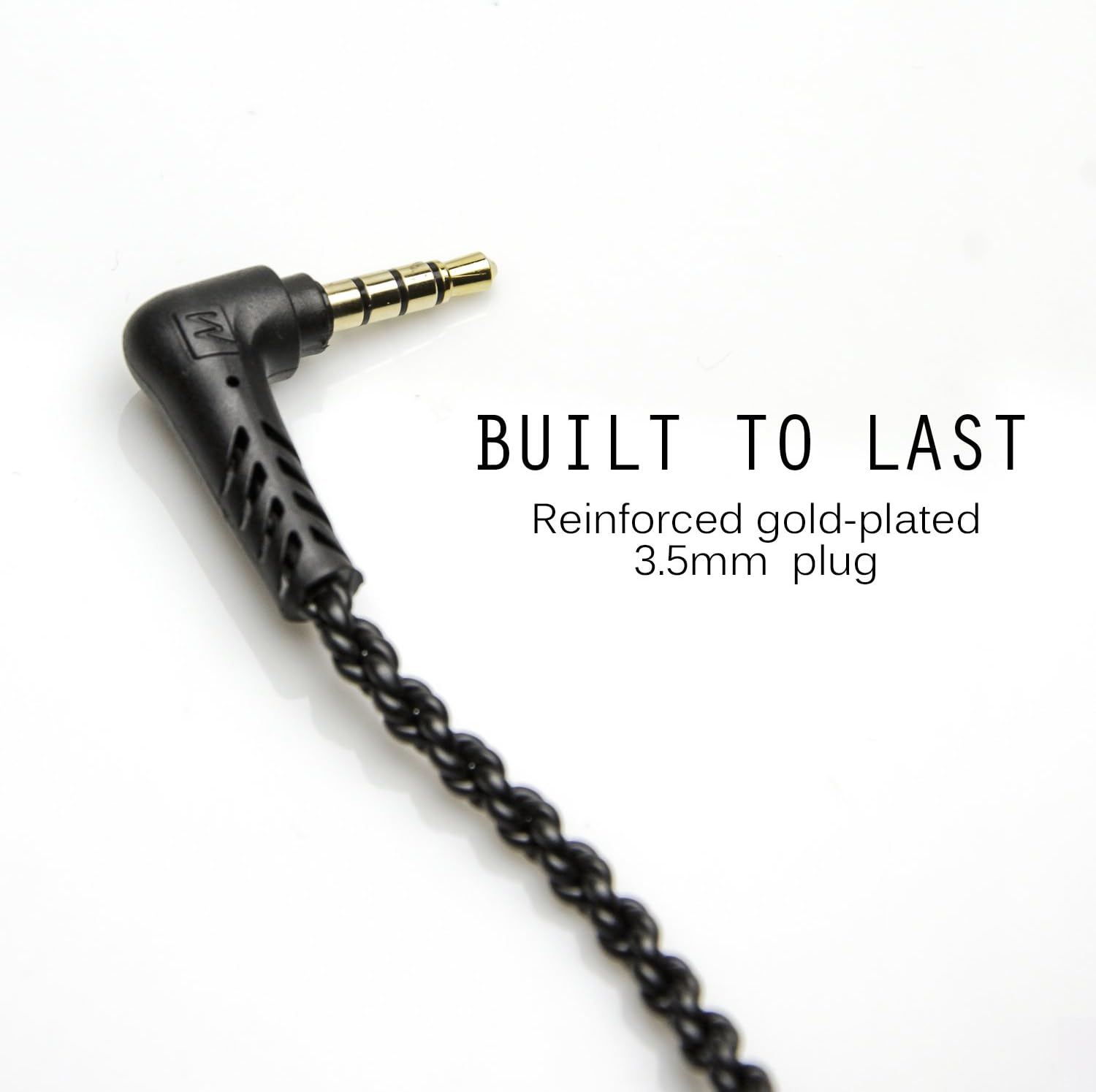 MEE Audio MMCX Replacement Stereo Cable for Pinnacle P1 In-Ear Headphones (Black) (New Version) image number 1