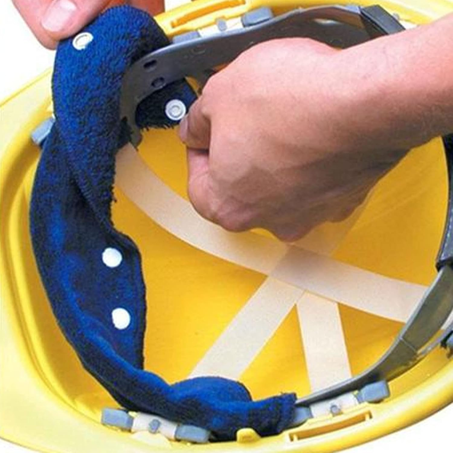 Esncddym Helmets Sweat Belt | Washable Hard Hat Liner Quickly Absorbs Sweat,Anti Sweat Belt Keep the Sweat Away from Your Forehead and Face for Industrial Helmets image number 3