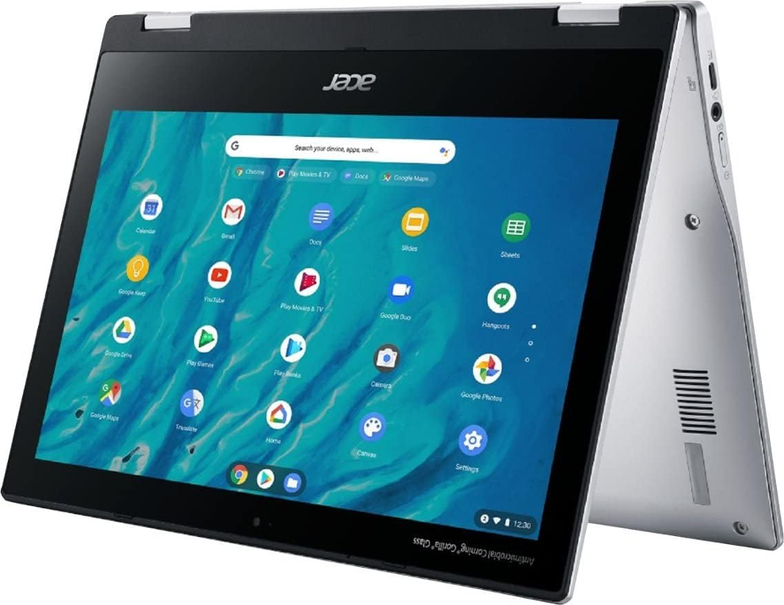Acer 2023 Newest X360 Chromebook Spin 2-In-1 Convertible Laptop Student Business,8-Core Mediatek MT8183C Processor,11.6&lsquo; HD Touch IPS,4GB RAM,64GB Emmc,Wifi 5,Chrome Os+Marxsolcables,Pure Silver image number 4