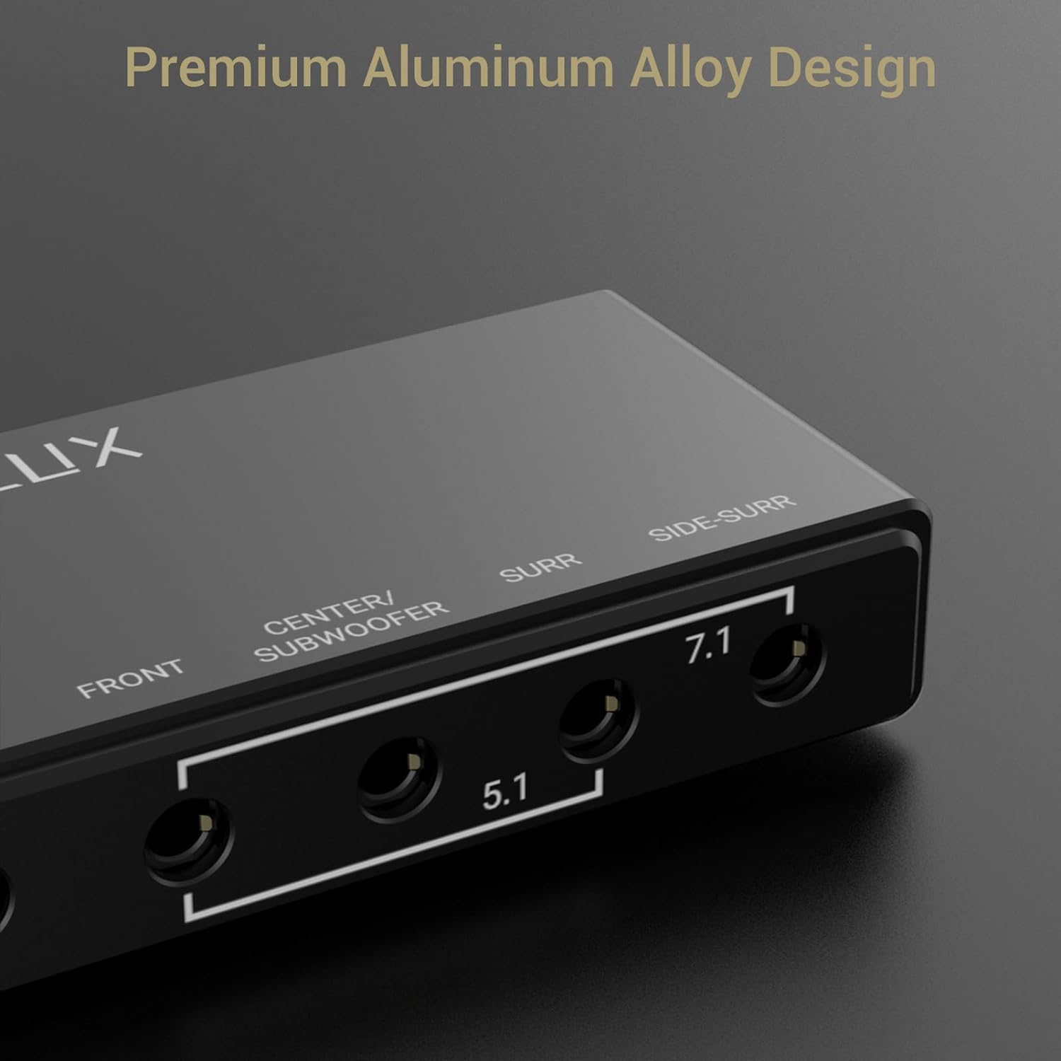 Cubilux 7.1 USB Surround Sound Card- 48Khz-384Khz Sample Rate for Headphones, Full Aluminum Alloy USB a External Sound Card for Laptop Pc-Supports Line-In & Stereo Mic In image number 3