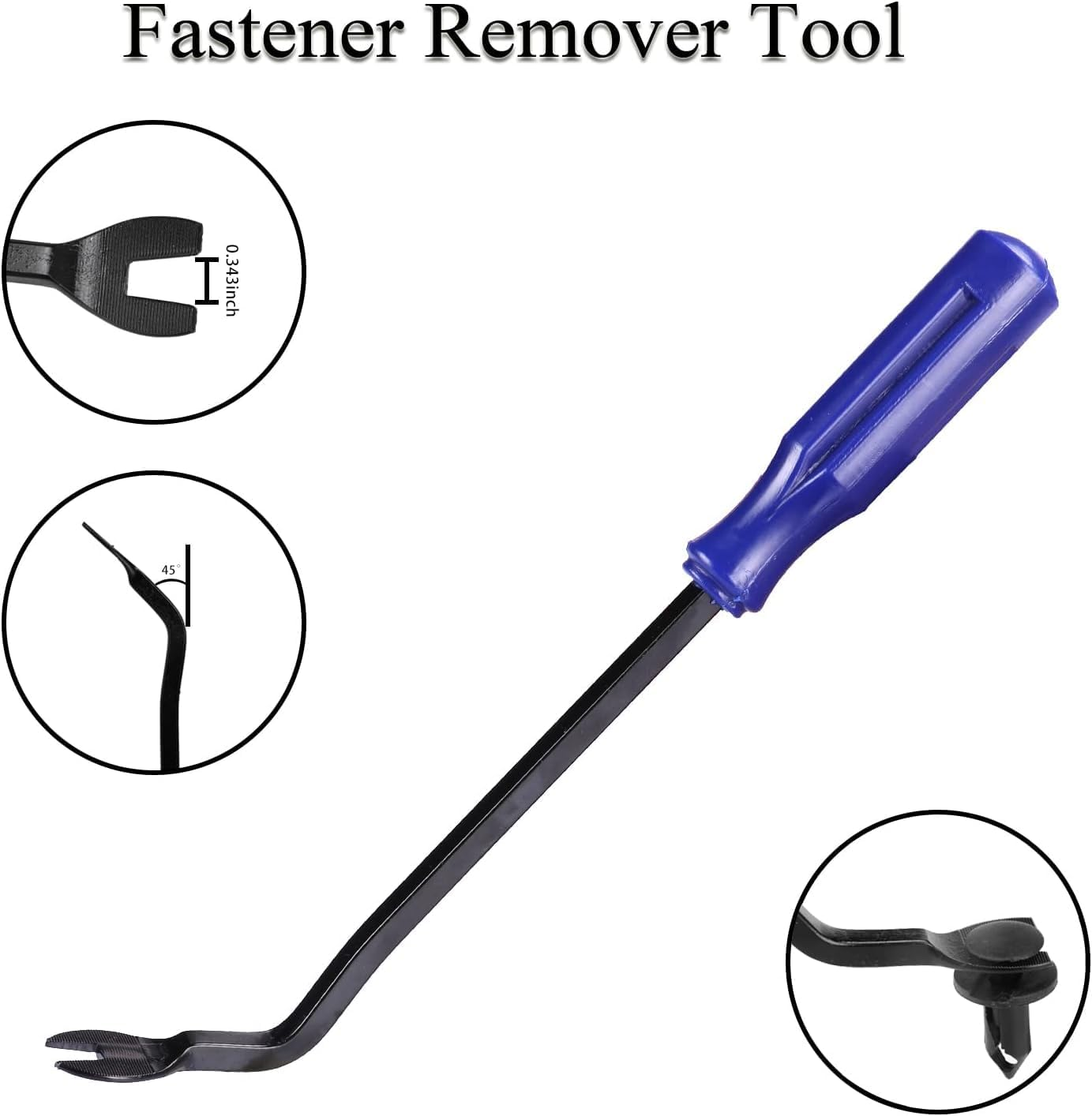 Mumoo Bear 5PCS Auto Trim Removal Tool Kit No-Scratch Pry Tool Kit for Car Door Clip Panel & Audio Dashboard Dismantle -Blue image number 5