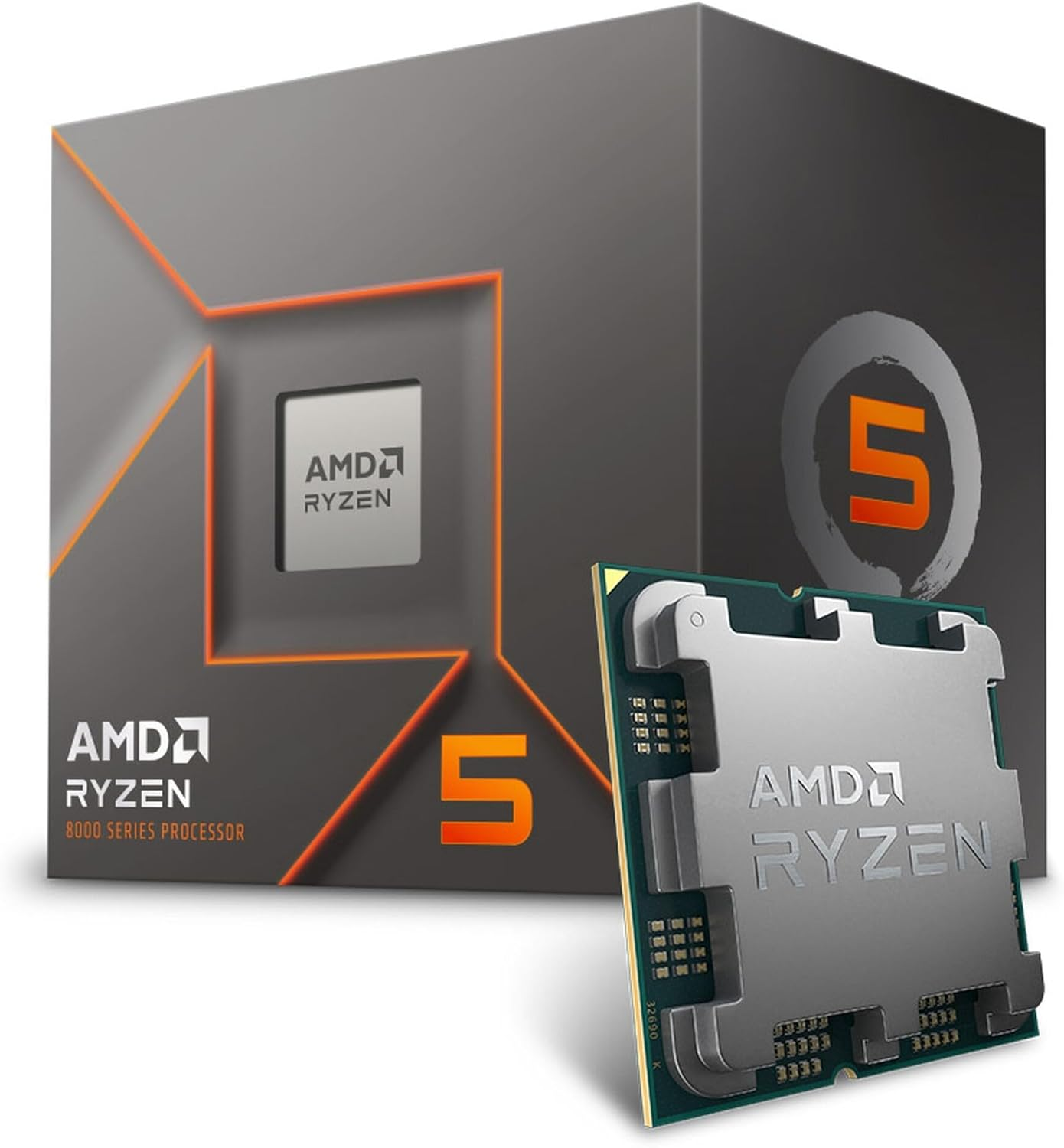 AMD Ryzen 5 8400F Processor (6 Core/12 Threads, 65W TDP, AM5 Socket, 22MB Cache, up to 4.7Ghz Max Boost Frequency, with Wraith Stealth Cooler) image number 2