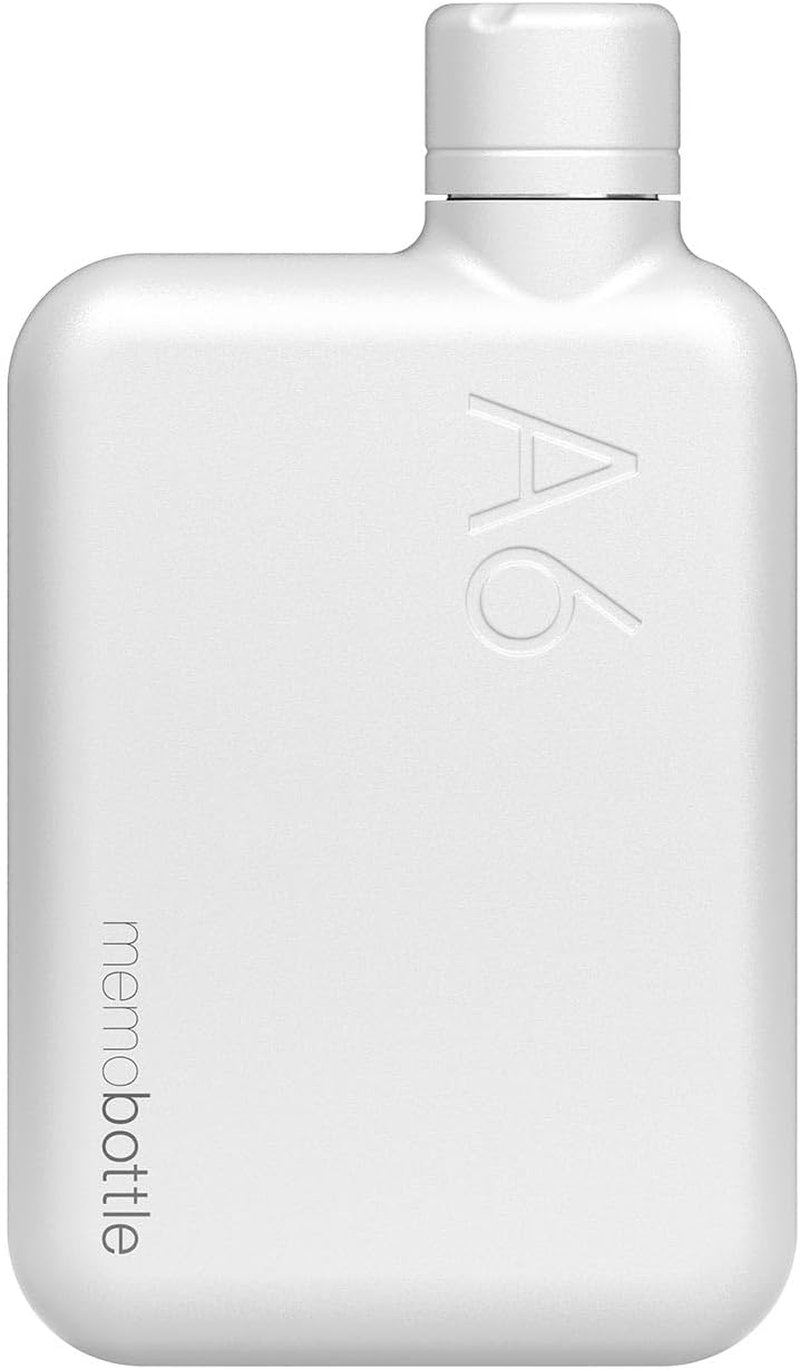 A6 MEMOBOTTLE - STAINLESS STEEL (WHITE) | 16 Oz / 500 Ml | Durable, Leak-Proof, Premium Water Bottle | Bpa-Free| Ideal for Modern Lifestyle, Gym Workouts & Travel image number 7