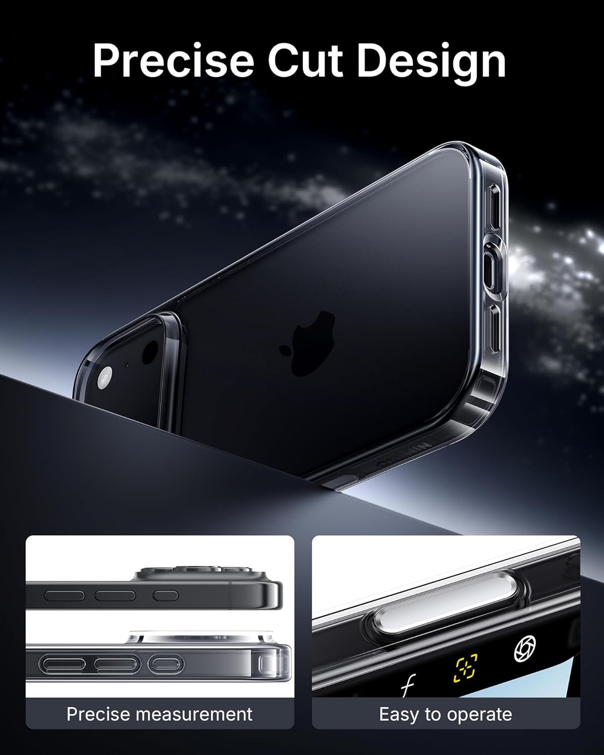 NIMASO for Iphone 17 Pro Case Clear 6.3 Inch, Military Grade Shockproof Drop Protection, Non-Yellowing Slim Thin Phone Cover for Iphone 17 Pro, Clear image number 6