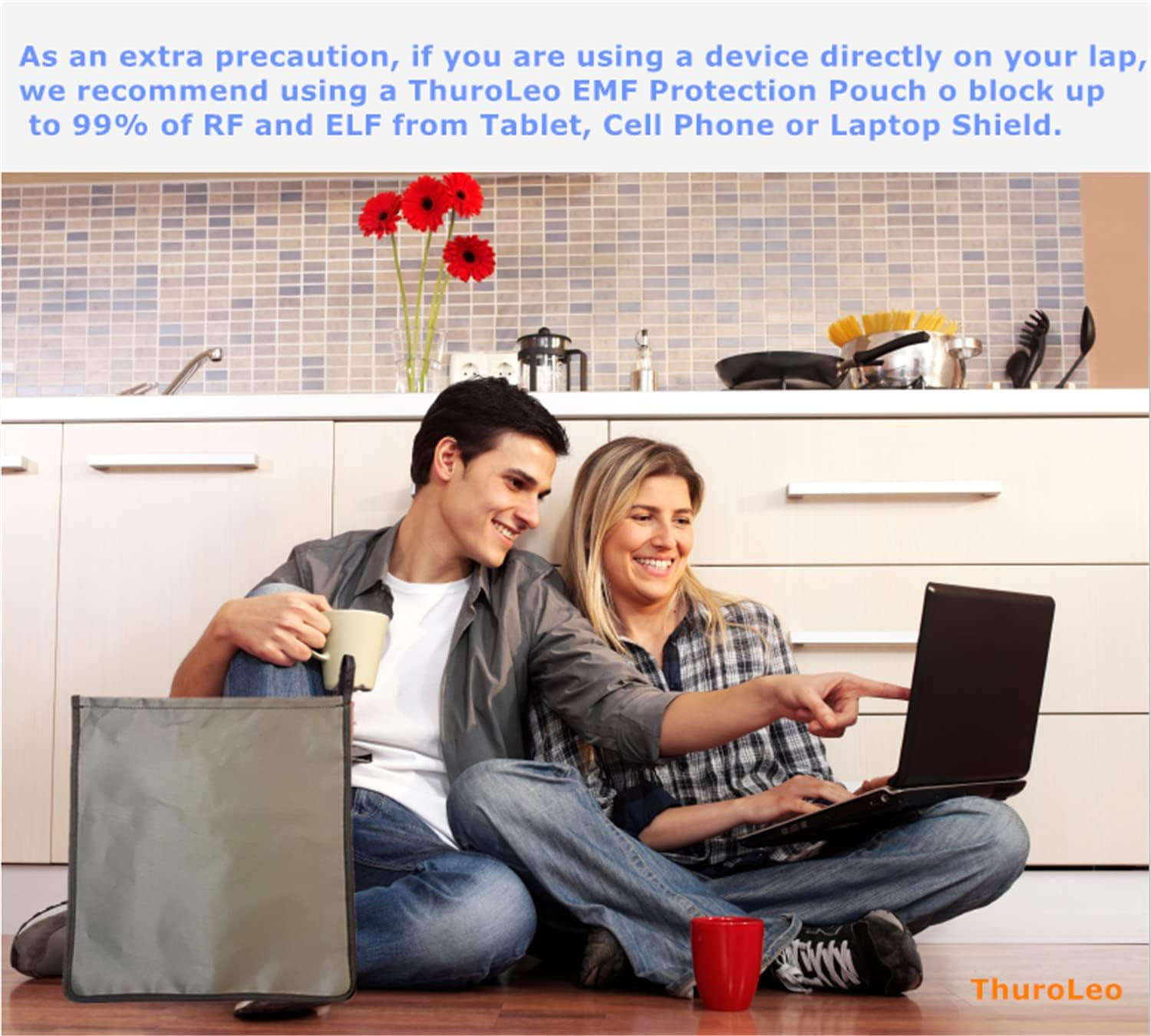 EMF Protection Pad Faraday Bag Cell Phone Body Radiation Blocking Computer Pad 5G Anti-Radiation PC Faraday Blanket Pregnant Kids RFI GPS Signal Notebooks,Laptops,Tablets Shielding Bag 27In image number 5