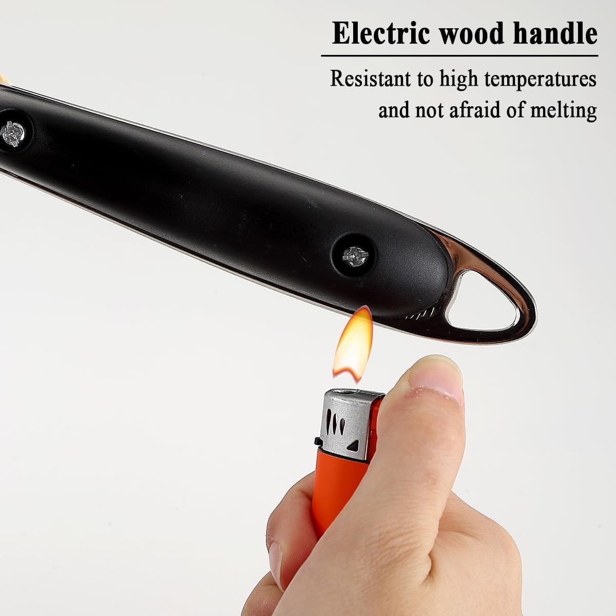 Berglander Stainless Steel Kitchen Utensils Set 6 Pcs, Cooking Utensil Sets, Kitchen Gadgets Essentials Include Metal Spatula Set, Skimmer, Ladle, Serving Spoon, Slotted Spoon, Carving Fork image number 4