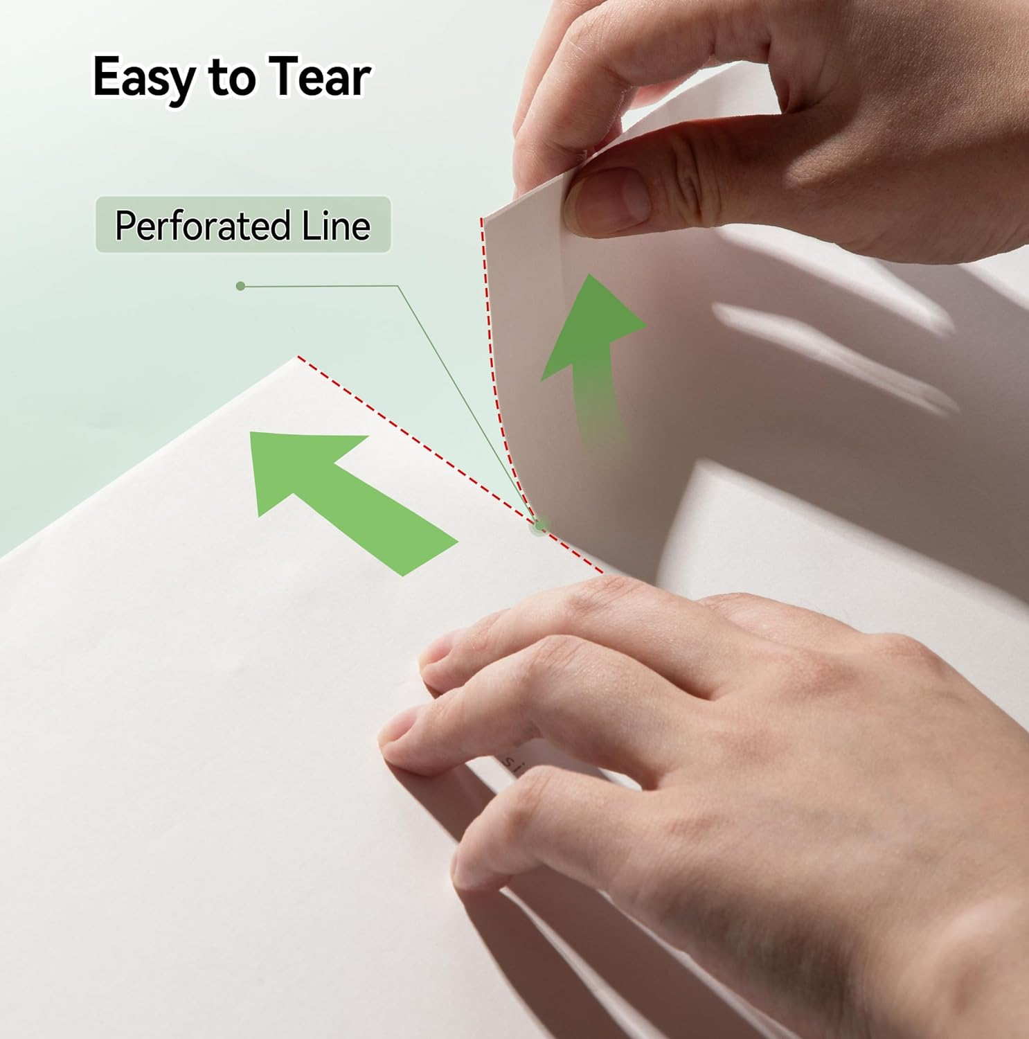 100 Sheets Phomemo Thermal Paper, A4 Fold Paper, Advance Thermal Printing, Compatible with M08F M832 M833 M835 M834 Portable Printer image number 6