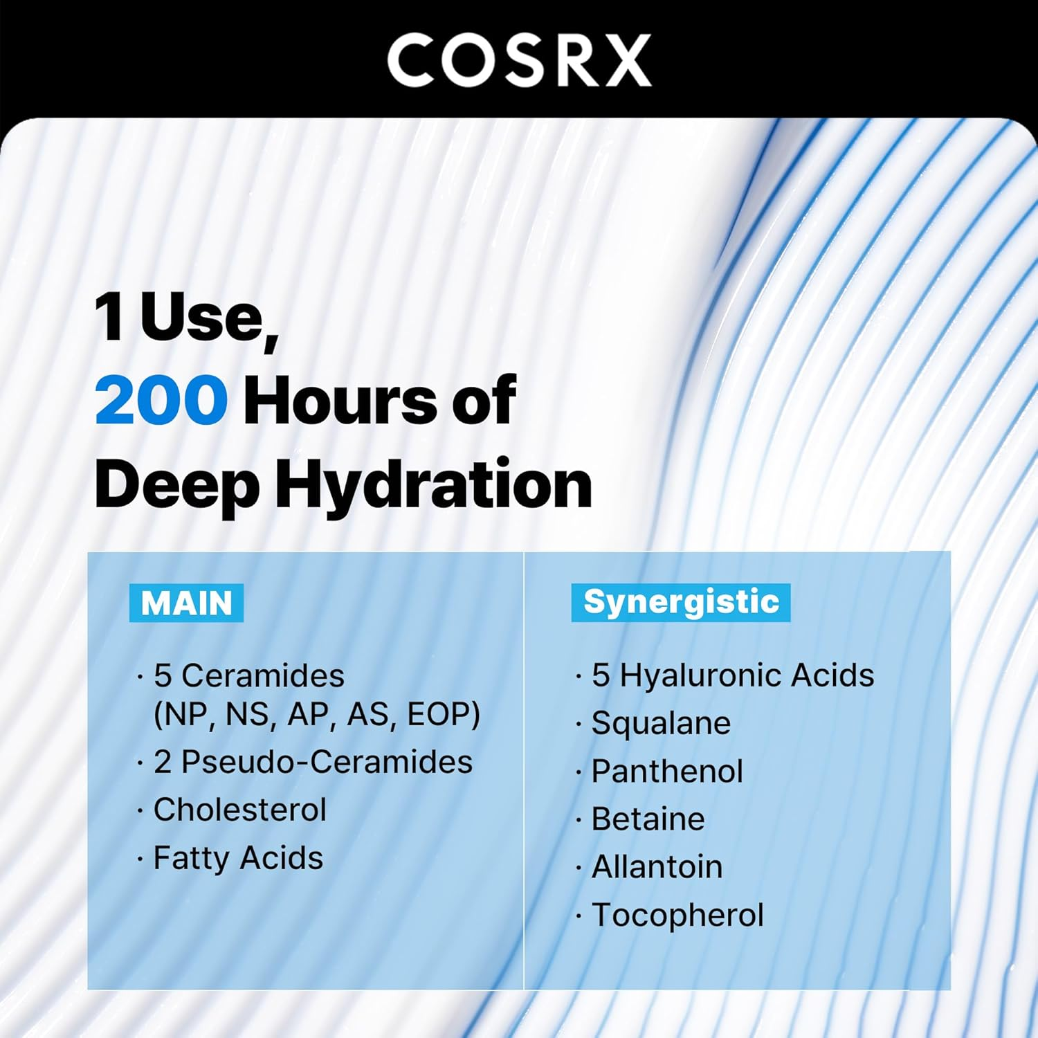 COSRX Ceramide Skin Barrier Moisturizer for Face with 7 Ceramides, Hyaluronic Acid & Panthenol for All Skin Types, 2.7 Fl.Oz, Korean Skin Care image number 3