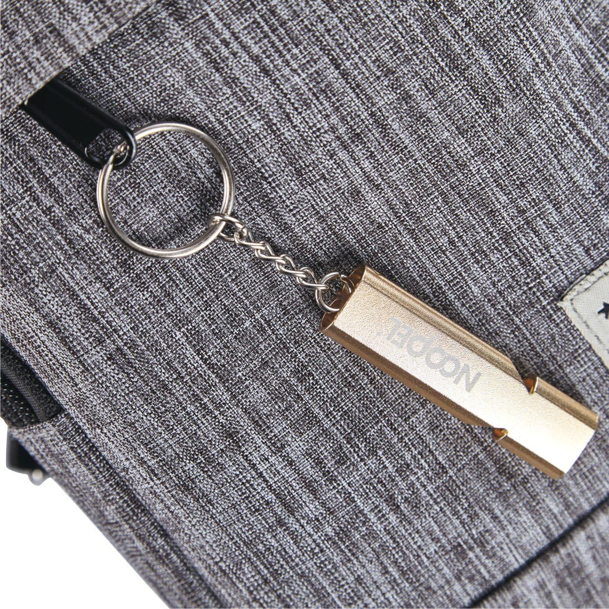 NOOPEL 2 Pack Emergency Whistles High Pitch Double Tubes Survival Lifeguard Whistle Lanyard Keychain Outdoor Camping Hiking Boating Hunting Fishing image number 4