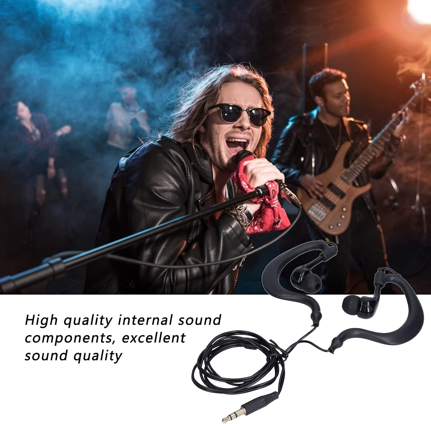 Leapiture Swimming Headphones, Ultralight IP68 Waterproof Sports Headphones 3.5 Mm Plug Cable Interchangeable Ear Plugs Headphones for Swimming Running Surfing (Black) image number 5