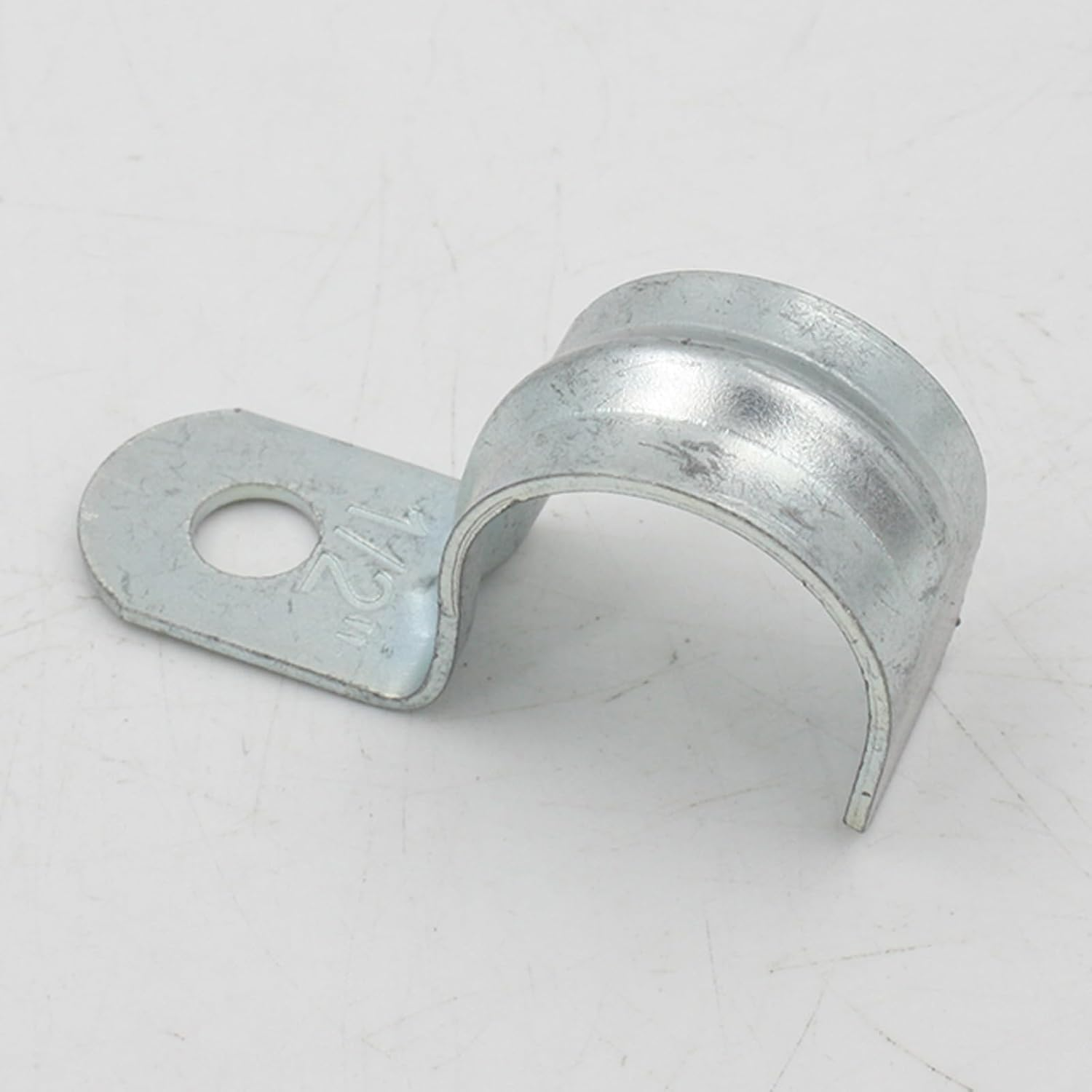 Acbbmns 100Pcs 25Mm/0.98" One Hole Pipe Straps, Metal Tube Clamp Saddle Clips, Zinc Plated Steel Pipe Clamp for Fixing Electrical Conduit or Pipes image number 6