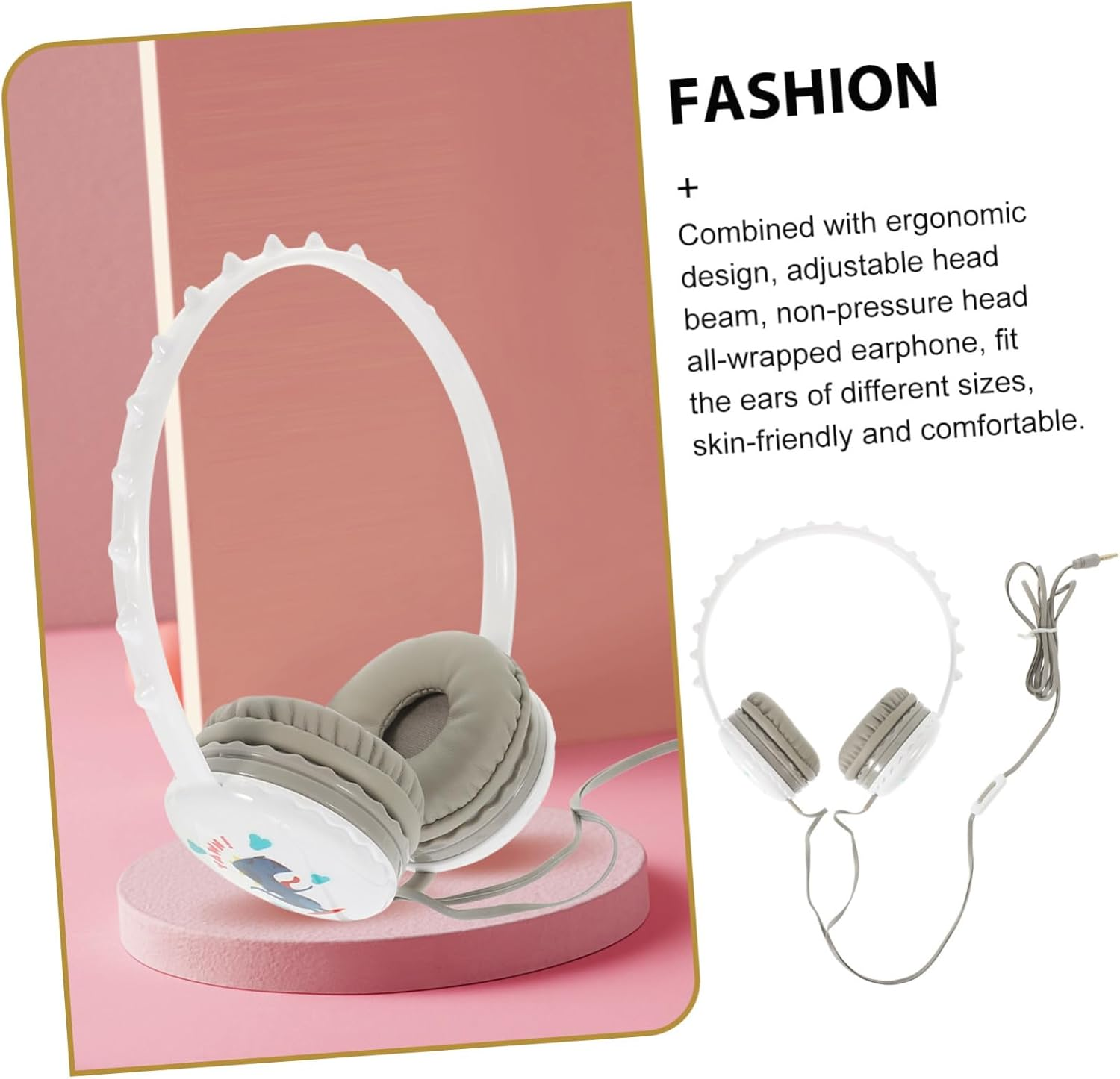 TEHAUX Boy Girl Headphones Lightweight over Ear Gaming Earphones Headphones Style image number 1