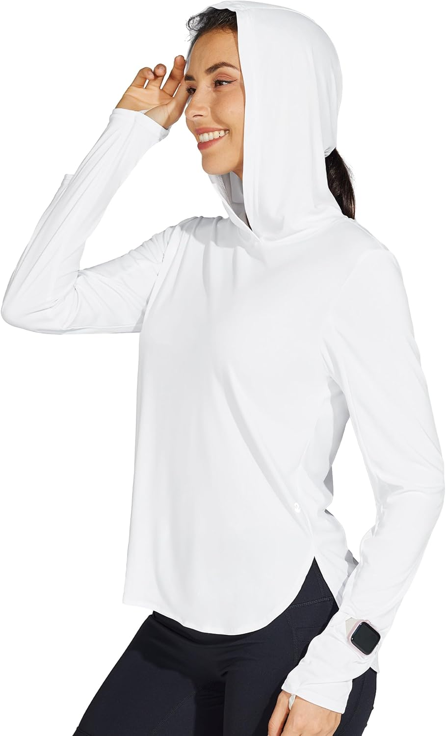 WILLIT Women'S Sun Shirts Hoodie UPF 50+ SPF Long Sleeve Hiking Lightweight Quick Dry UV Protection Outdoor Clothing image number 5