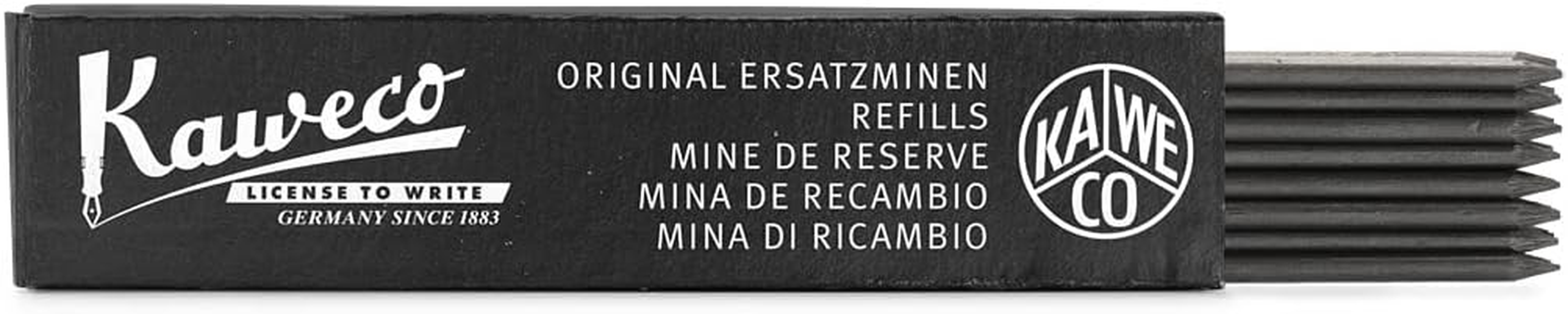 Kaweco HB Graphite Pencil Lead Refills, 2.0 X 80 Mm Size (Pack of 24)