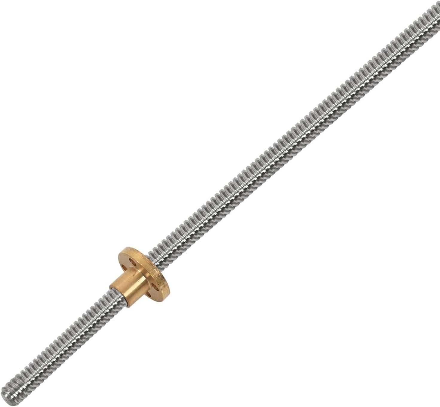 500Mm T8 Lead Screw and Brass Nut (Thread, 2Mm Pitch, 4 Starts, 8Mm Lead) for 3D Printer Z Axis image number 5