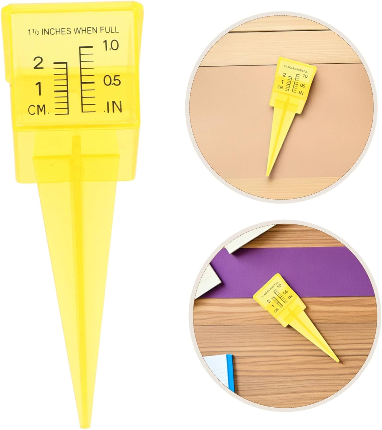 9Pcs Plastic Rain Gauge Outdoor Water Measuring Tool for Lawn and Garden Accurate Rainfall Measuring Device for Sprinkler Cups Weather Education and Irrigation Management image number 1