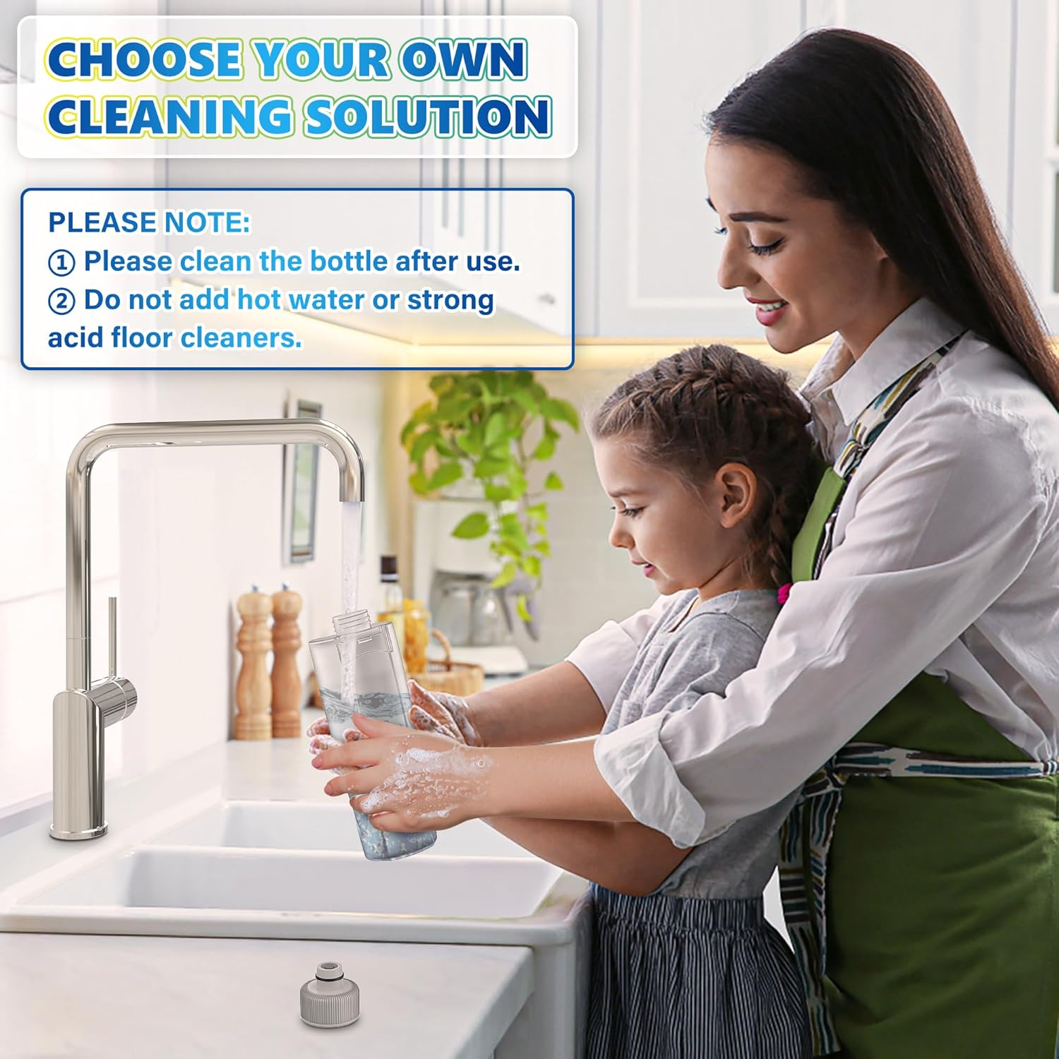 Microfiber Spray Mops for Hardwood Floor Cleaning - MEXERRIS Wet Jet Mops Dry Dust Mop with 3X Washable Pads Fit for Swiffer Powermop Floor Mop Flat Mops for Wood Laminate Tile Vinyl Floor Cleaning image number 3