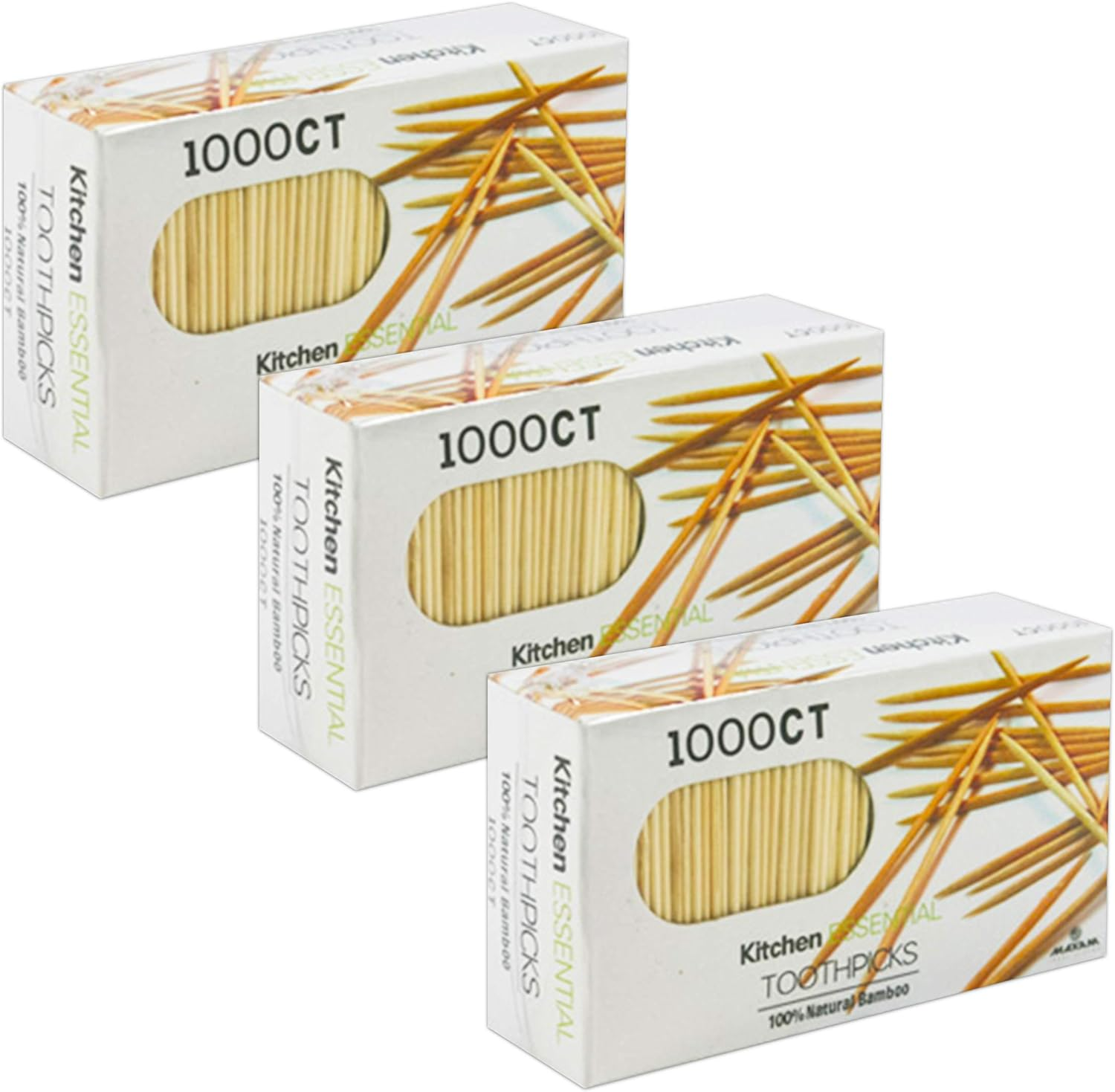 100% Natural Bamboo Toothpicks &ndash; (3000 Count)