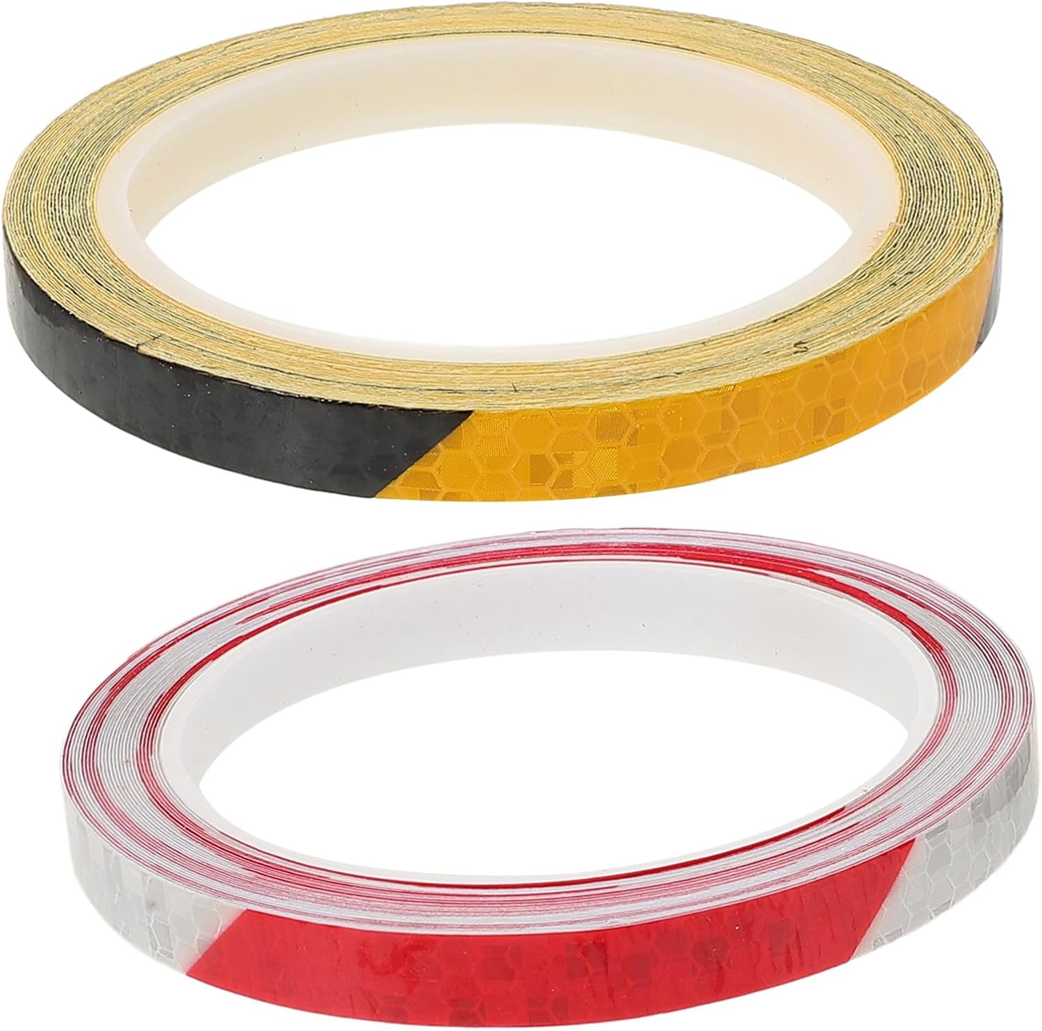 Toyvian 2 Rolls Motorcycle Reflective Tape Adhesive Warning Strips with High Visibility Glossy Finish for Bikes Electric Bikes Motorcycles Easy to Install Decorative Safety Stickers image number 3