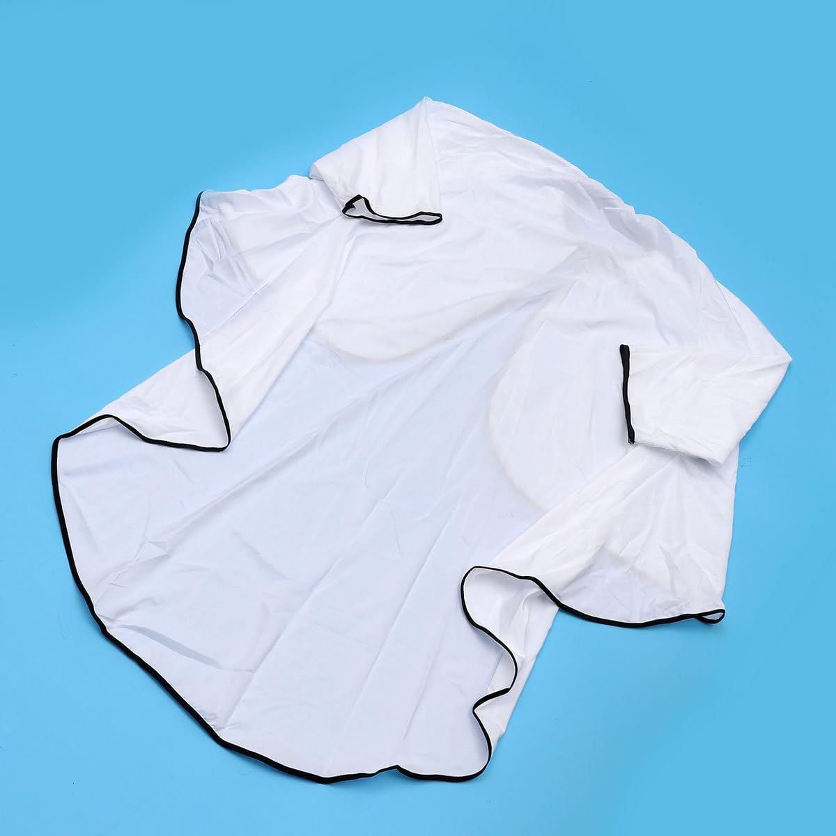 PACKOVE Waterproof White Hairdressing Cape with Sleeves, Extra Wide Hair Cutting Gown for Salon and Barber Shop Use image number 5