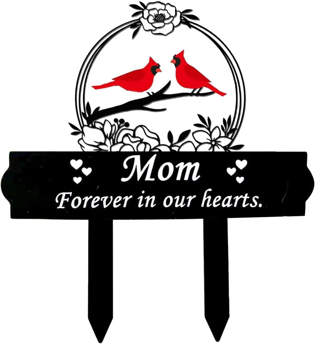 Grave Decorations for Cemetery,Metal Memorial Grave Marker - Elegant Large Grave Decor, Multipurpose Decor for Garden, Lawn, Cemetery, Funeral image number 1
