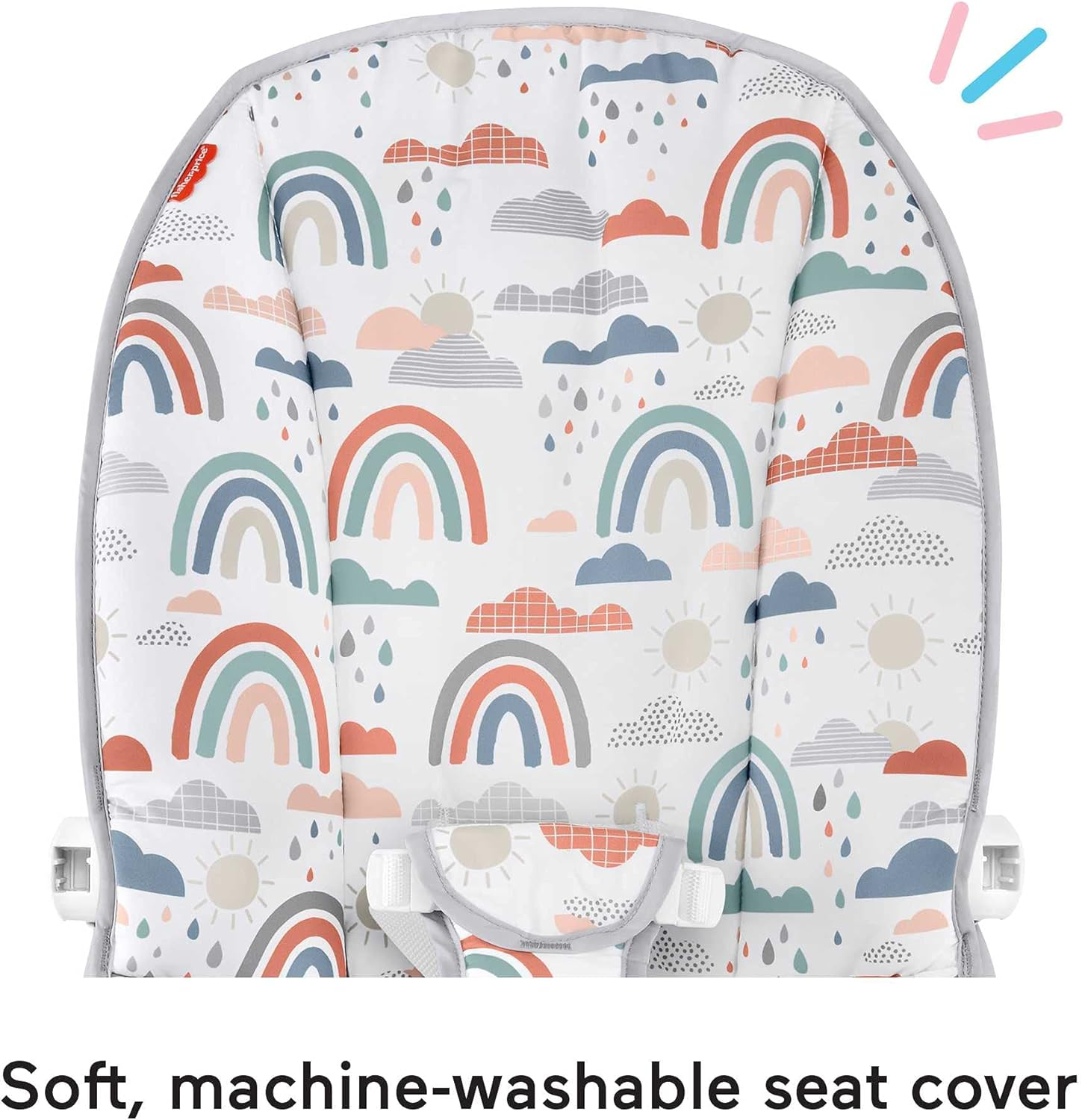 Fisher-Price Baby'S Bouncer Pacific Pebble, Portable Bouncing Chair for Soothing and Play for Newborns and Infants