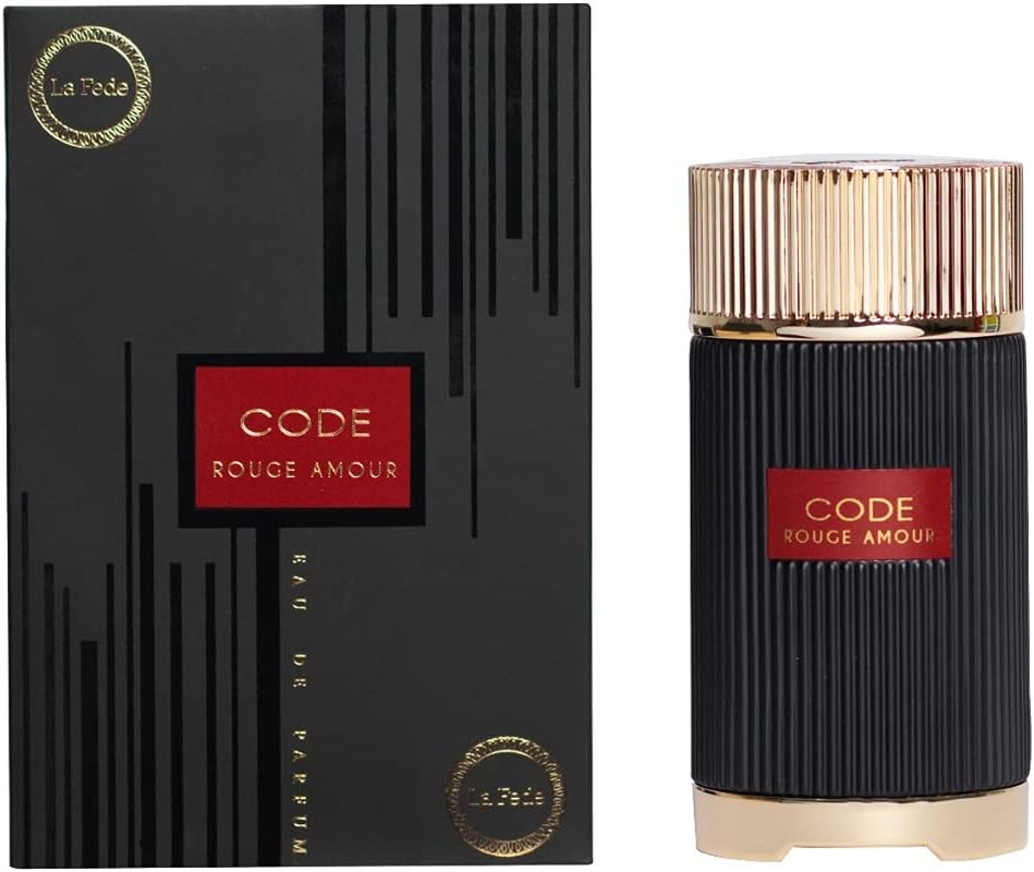 Khadlaj Code Rouge Amour for Unisex 3.4 Oz EDP Spray