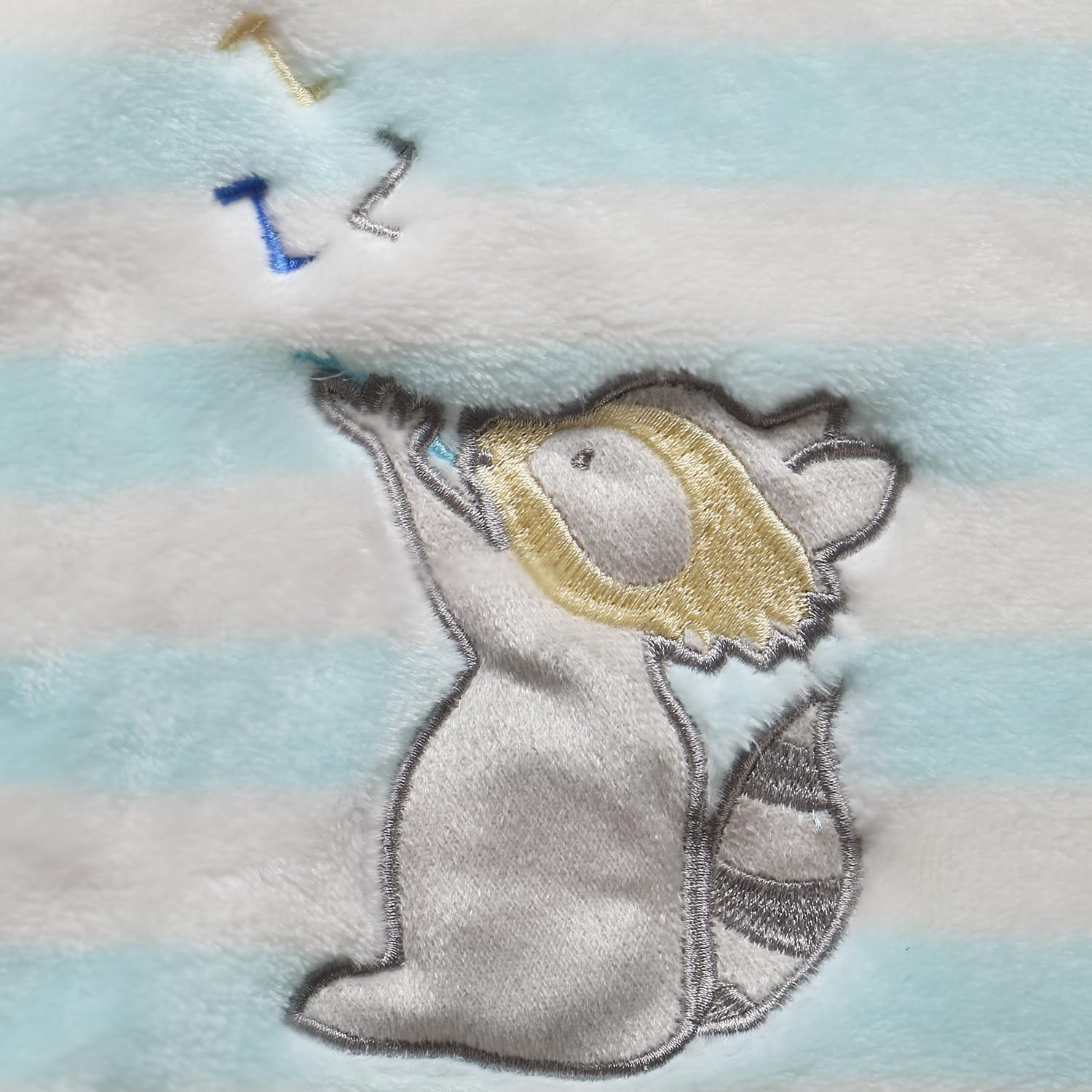 CREVENT 76X102Cm Cute Cozy Fluffy Warm Baby Blanket for Girls Boys Infants Toddlers' Bedding Crib Cot Stroller, Baby Shower Newborn - Racoon image number 5