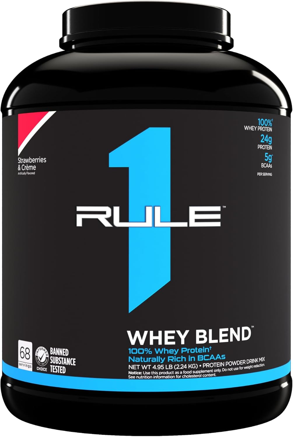 Rule1 R1 Whey Blend 28 Servings, Chocolate Fudge,, Chocolate Fudge 1 Kilograms image number 3