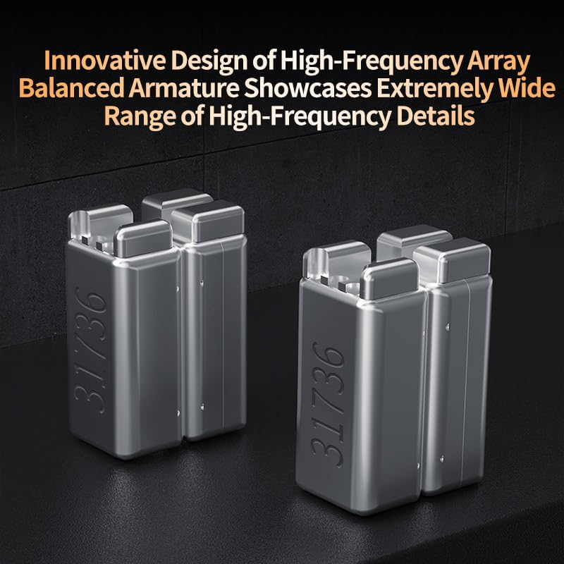 Keephifi KZ ZS12 PRO X IEM, Upgraded 1DD 5BA Iem Headphones KZ In-Ear Monitor Earphones KZ IEM with High Purity Silver Plated Cable for Lossless Transmission (Standard Version, No Micro) image number 2