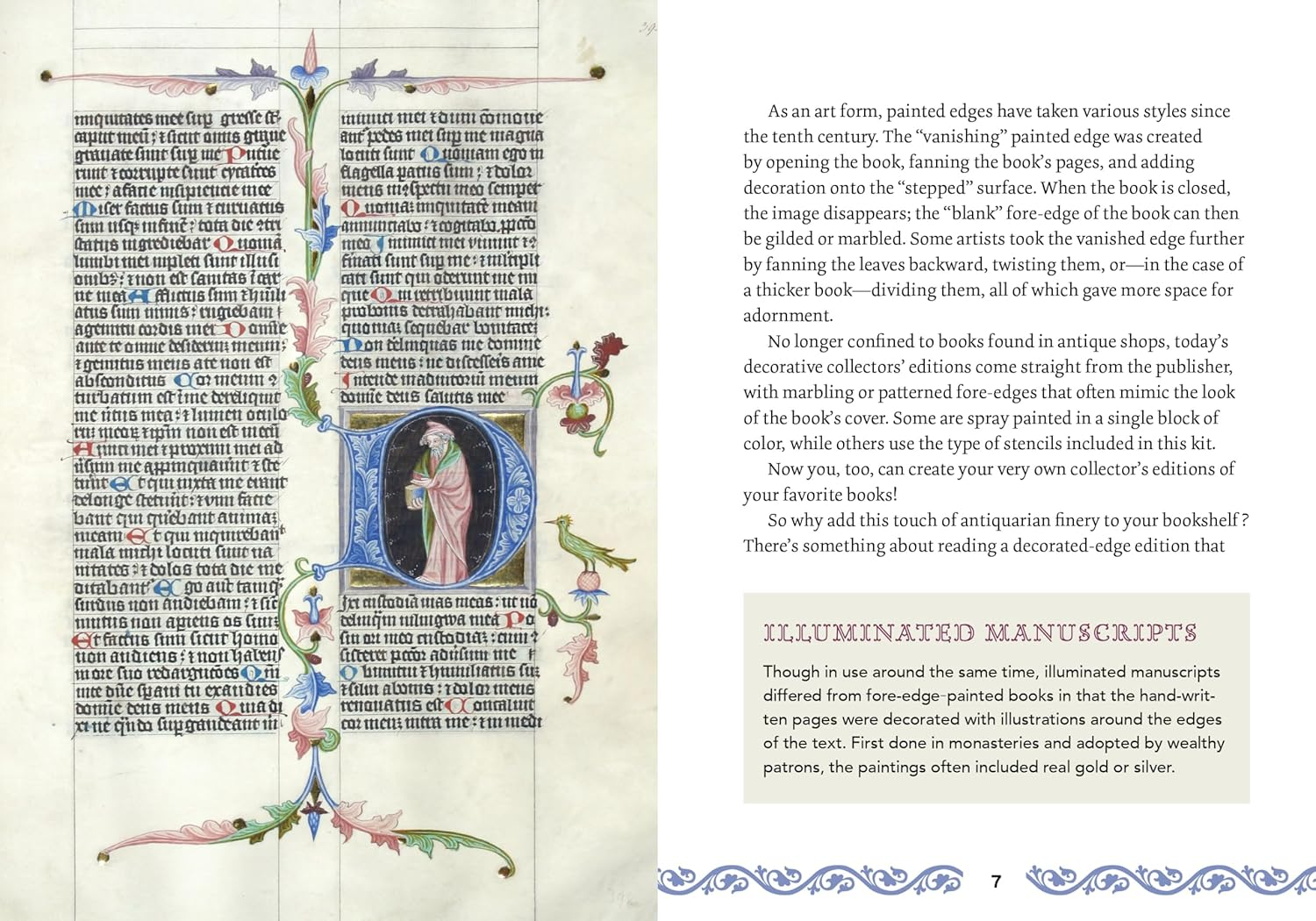 Stenciled Book Edges Kit: Turn Your Favorite Books into Custom Works of Art &ndash; Includes: Project Book, Paint Pots, Stencils, Sponge Tools, Book Clamps