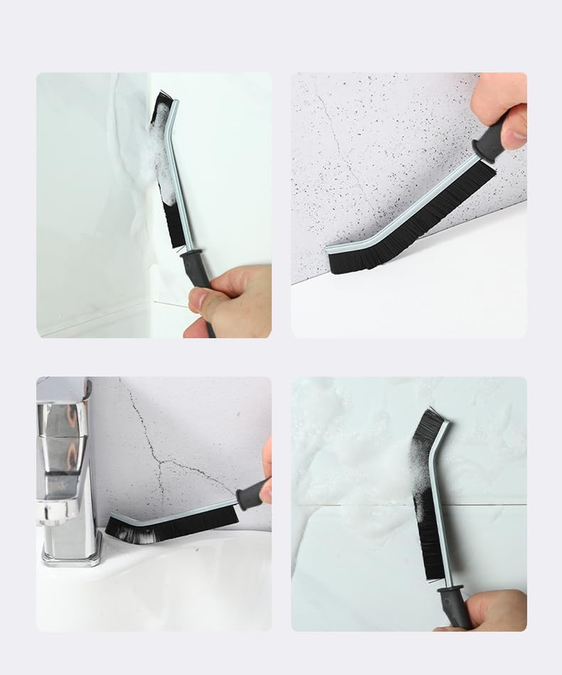 KONMAY 6 Pieces Hard Bristle Corner Cleaning Brush - Joint Cleaner Bathroom, Joint and Gap Cleaning Brush, Crevice Brushes for Tiles, Bathroom, Kitchen, Household, Window Frame, Shower Cubicles And image number 4